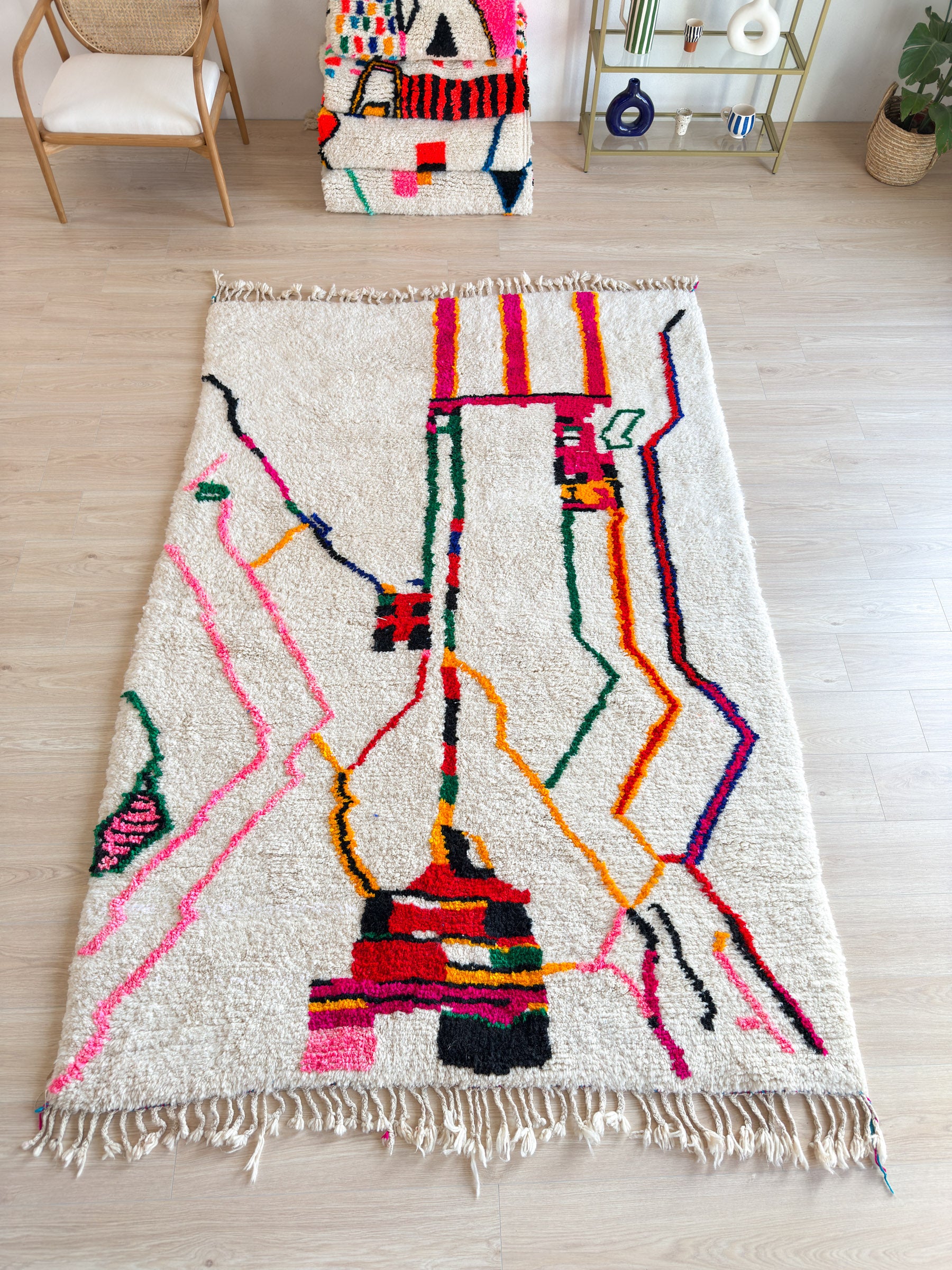 Colorful Berber Rug 185 x 296 cm - n°1619