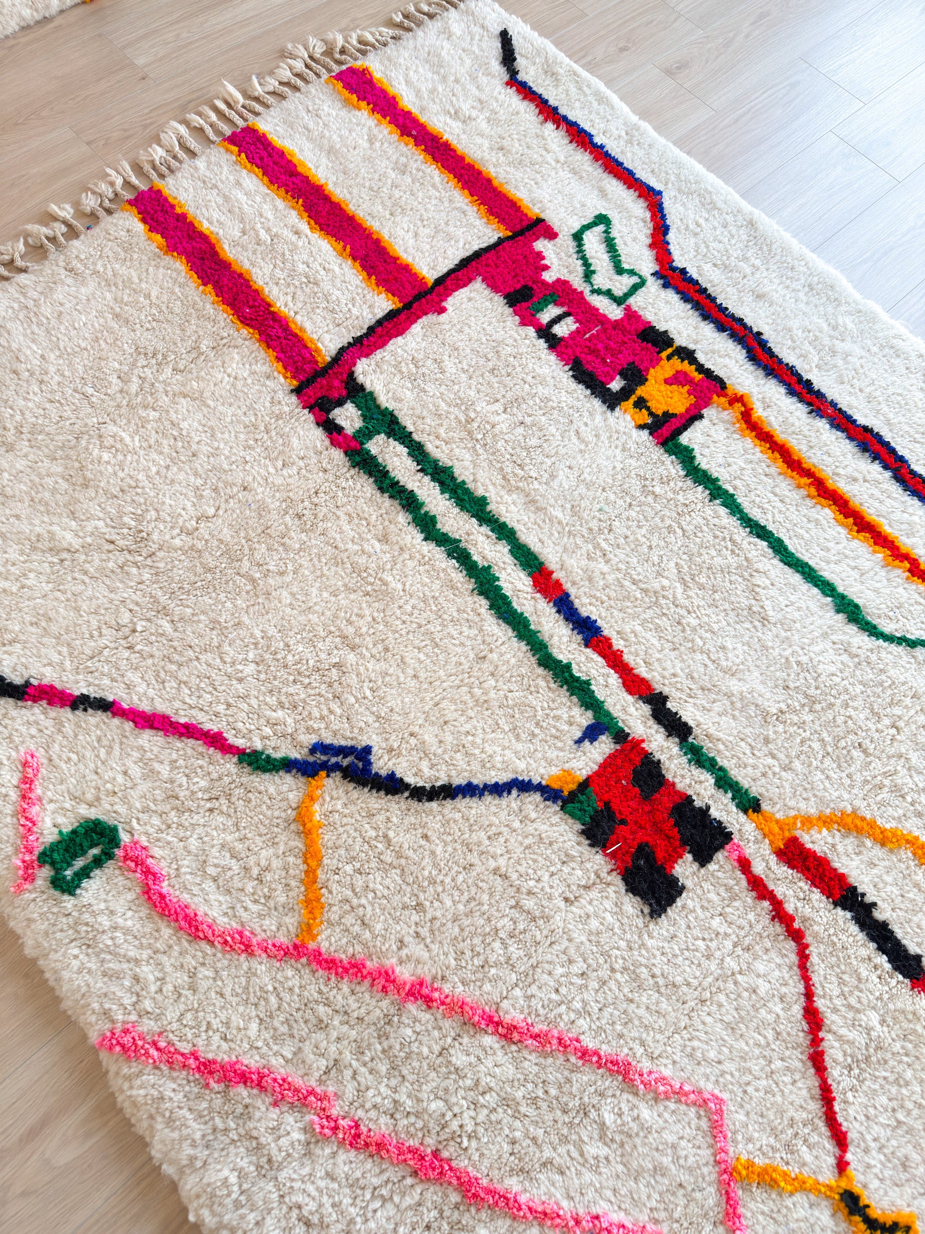 Colorful Berber Rug 185 x 296 cm - n°1619