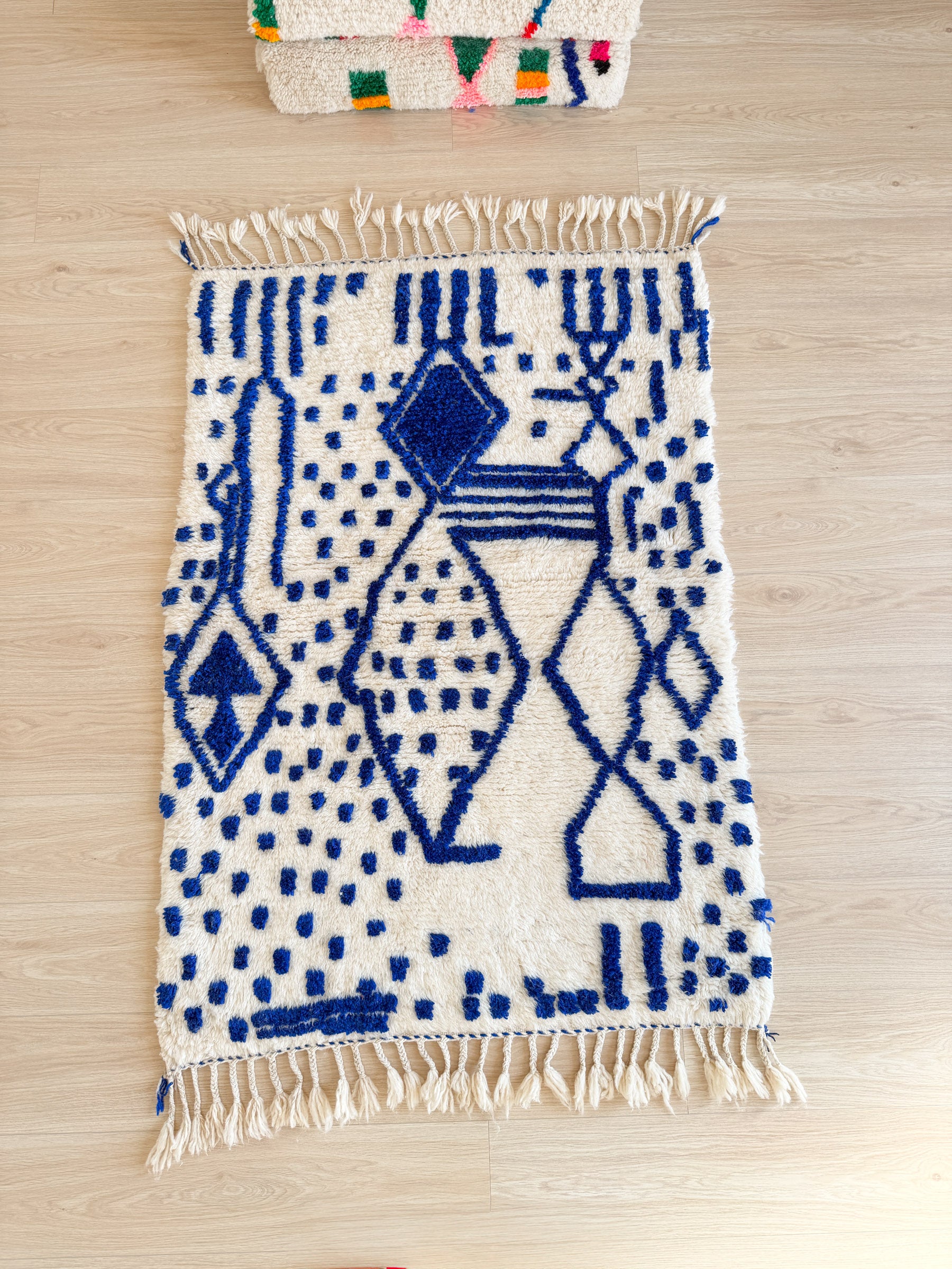 Bunter Berberteppich 108 x 172 cm - Nr. 2430