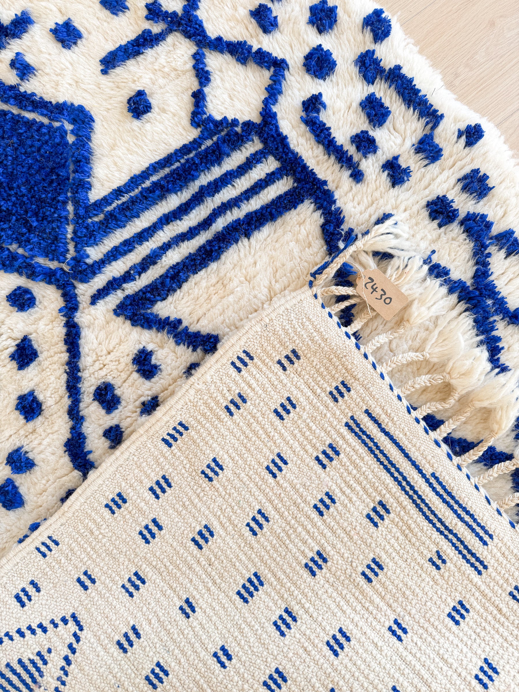 Bunter Berberteppich 108 x 172 cm - Nr. 2430