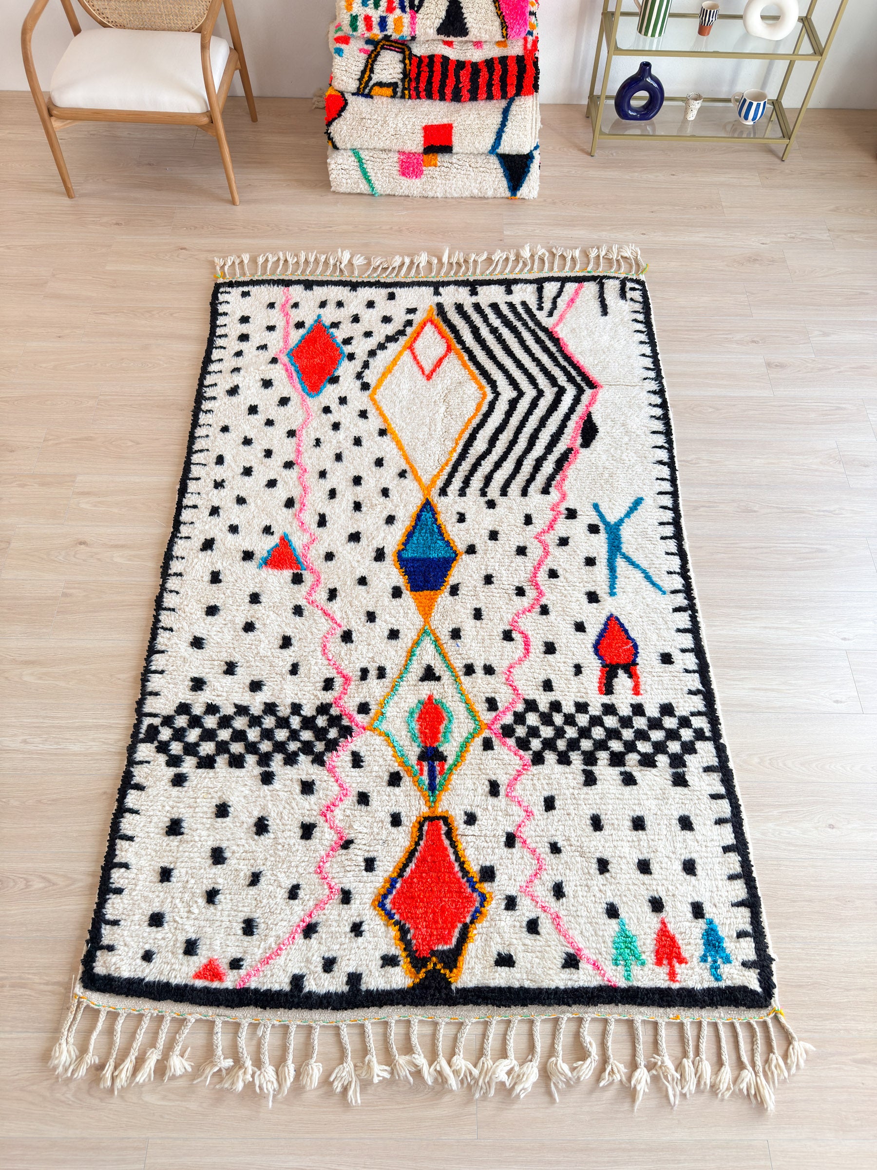 Colorful Berber Rug 157 x 275 cm - n°1901