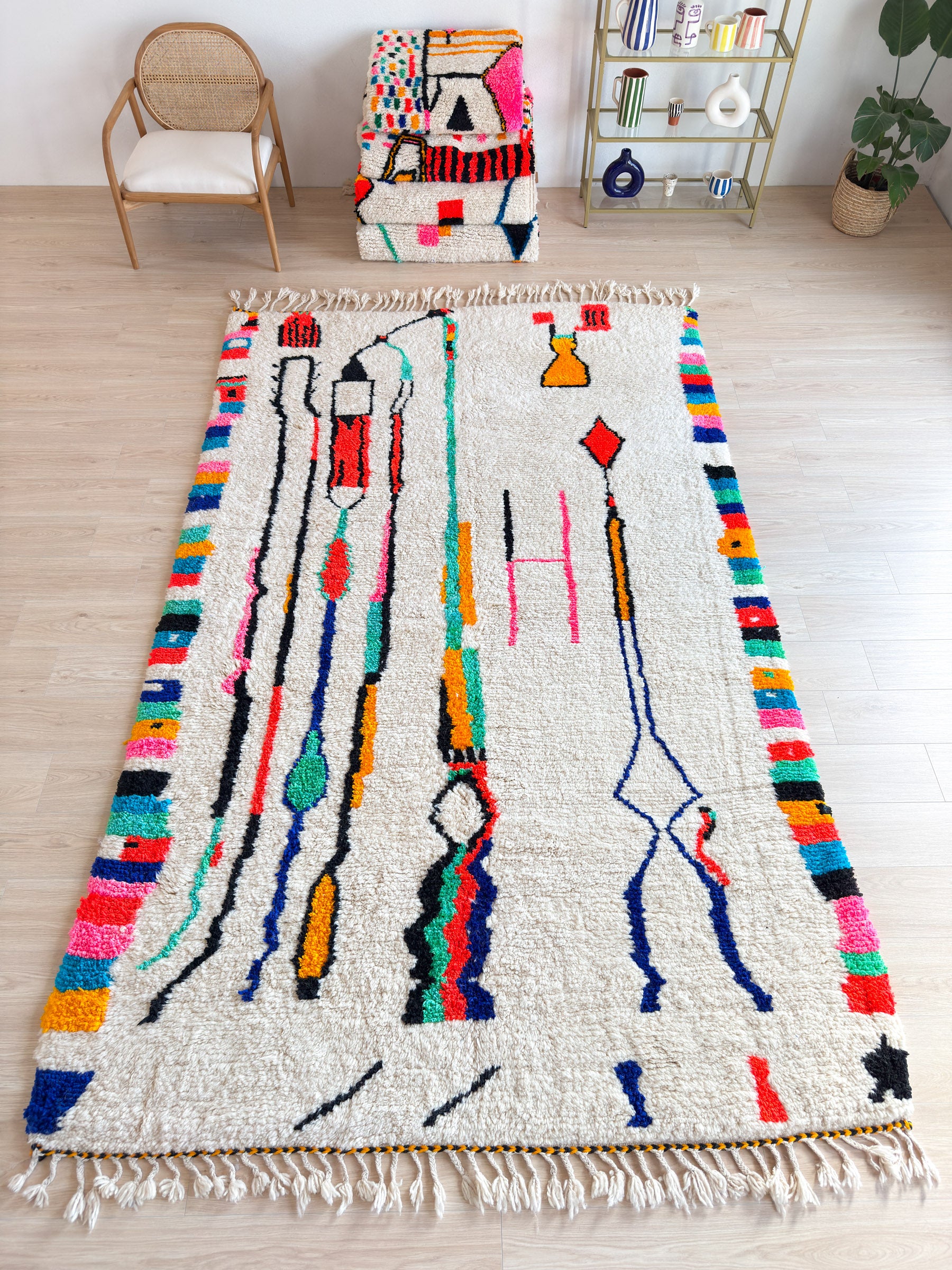 Colorful Berber Rug 202 x 346 cm - n°1757