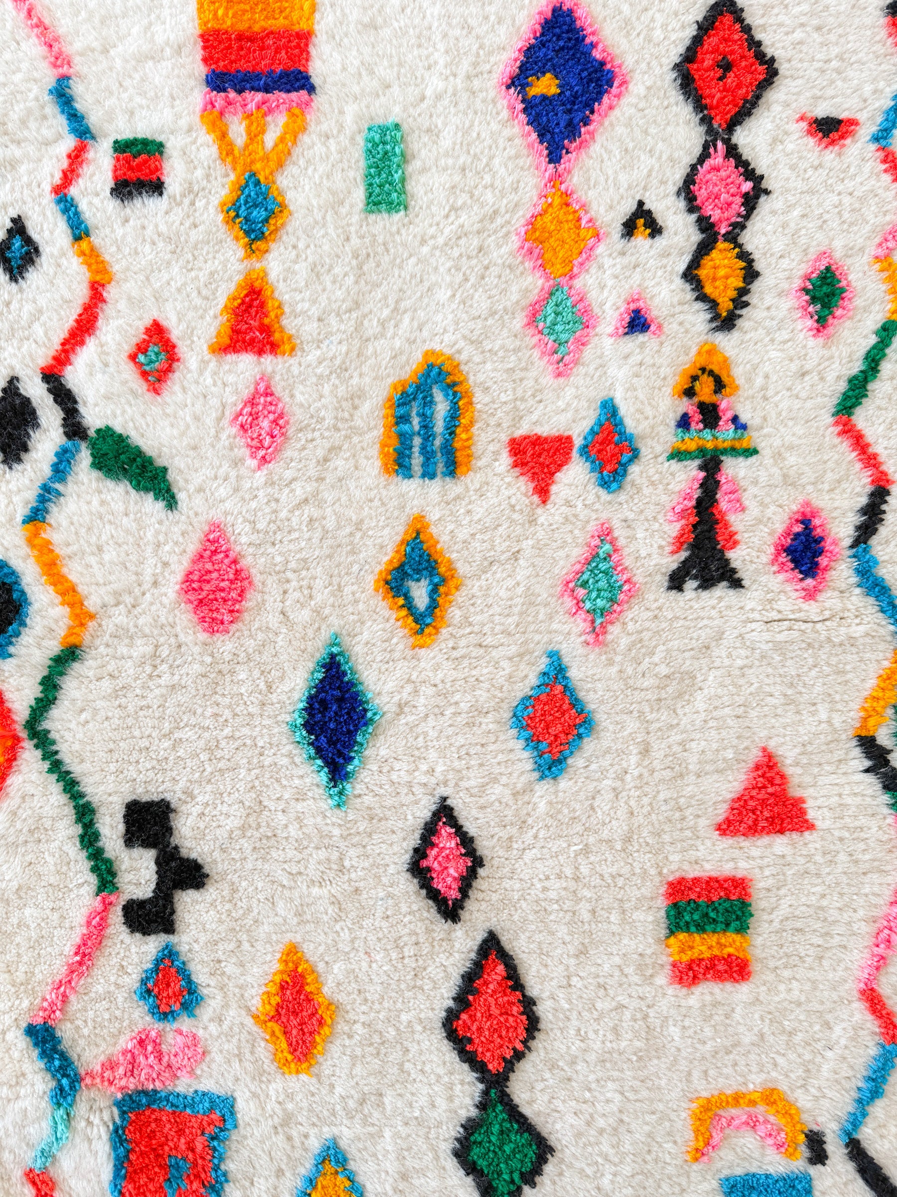 Bunter Berberteppich 103 x 170 cm - Nr. 2432