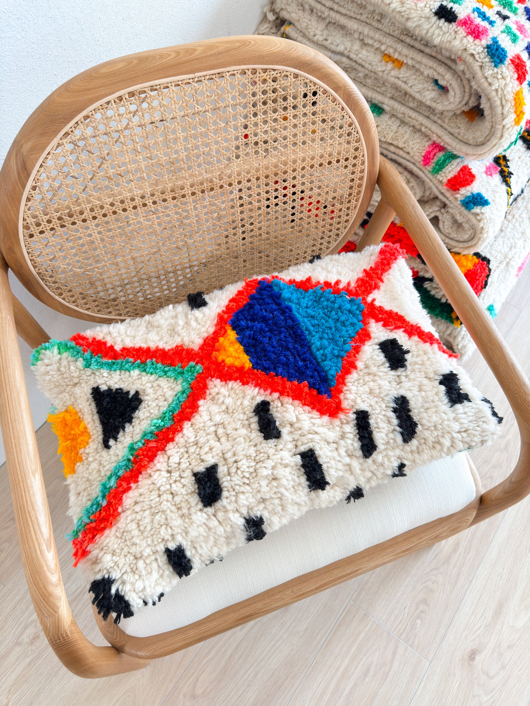 Colorful Berber cushion