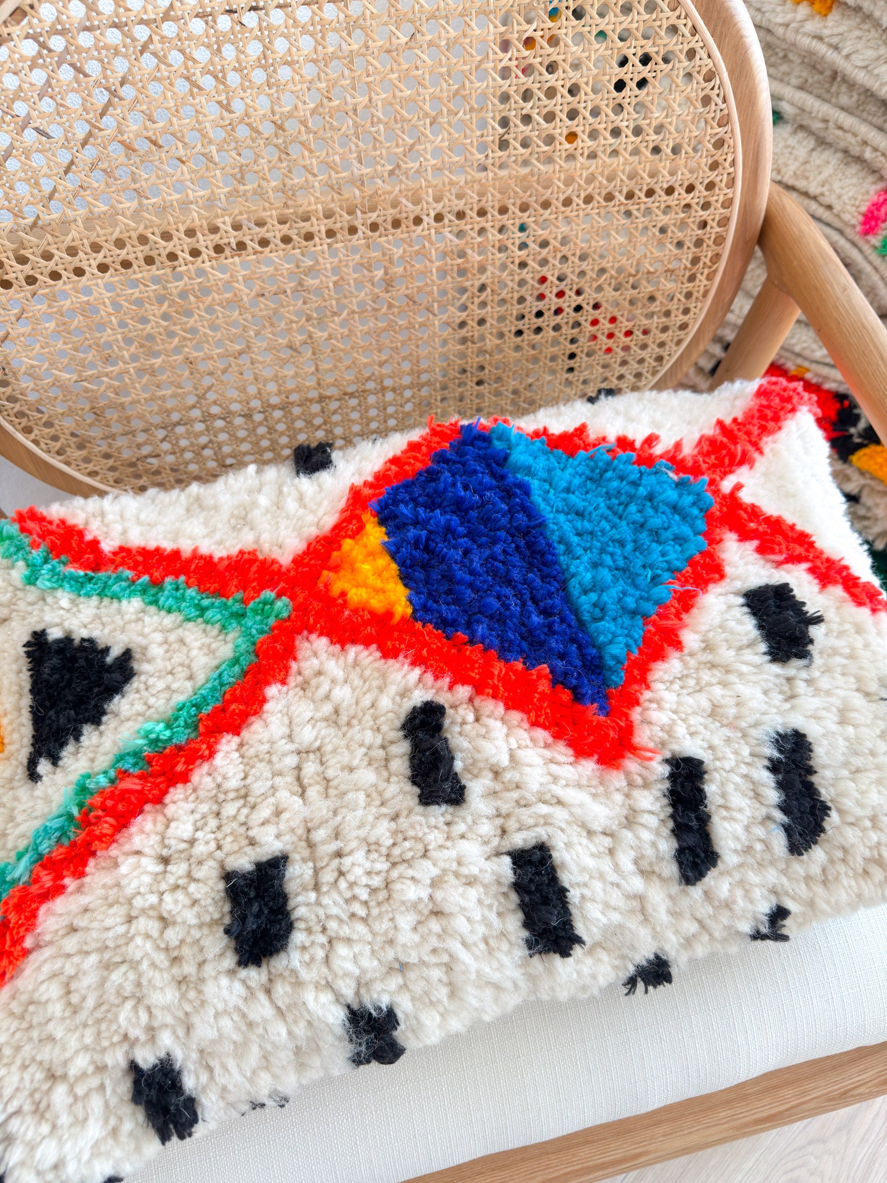 Colorful Berber cushion