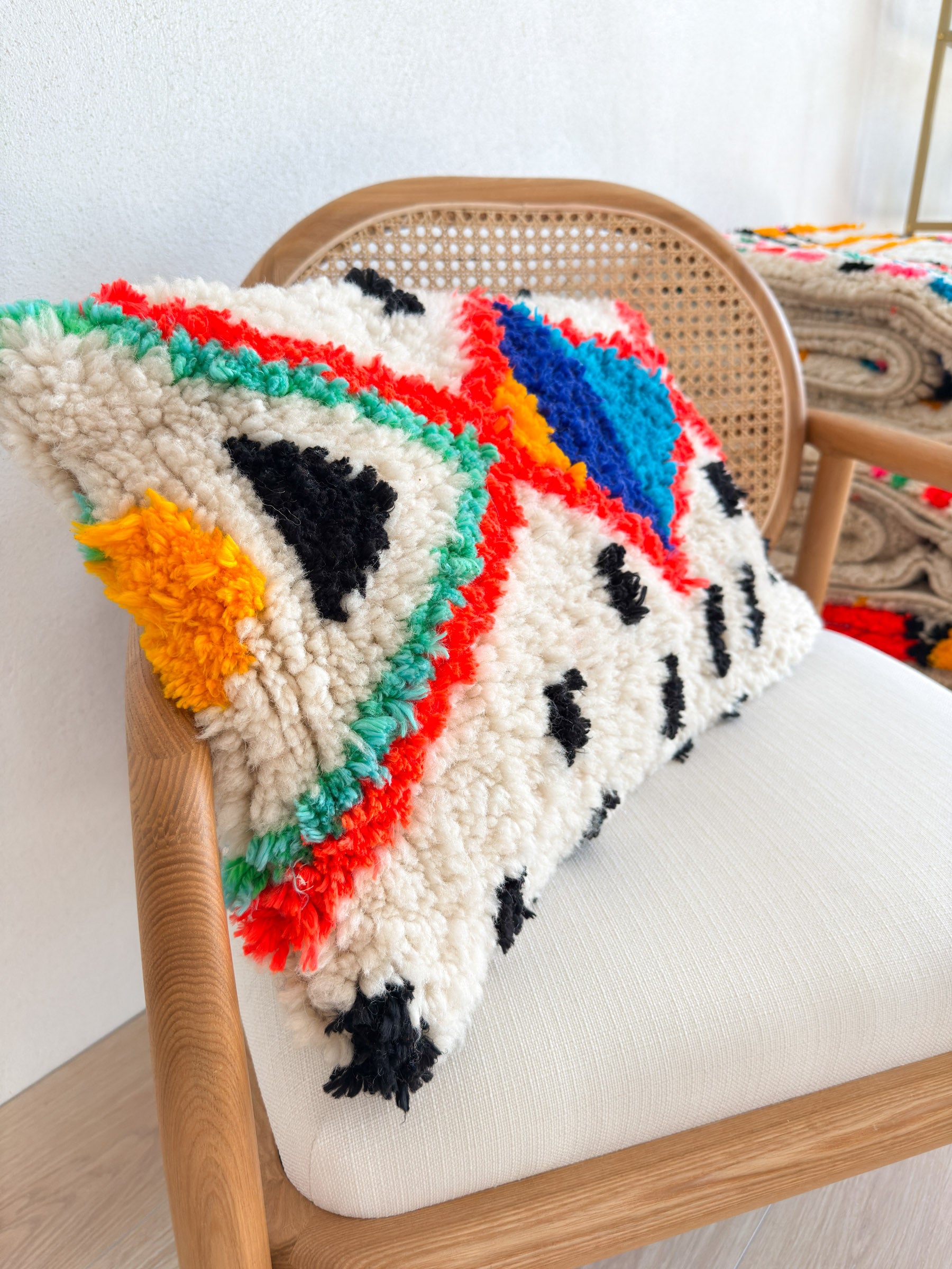 Colorful Berber cushion