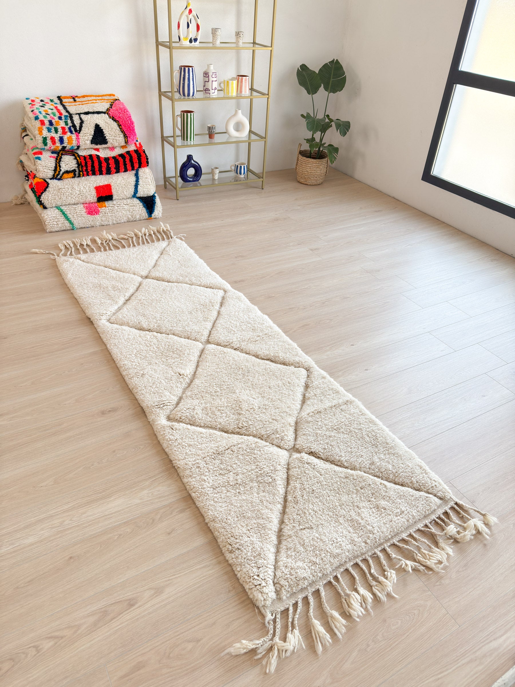 Beni Ouarain runner rug 85 x 277 cm - n°1823