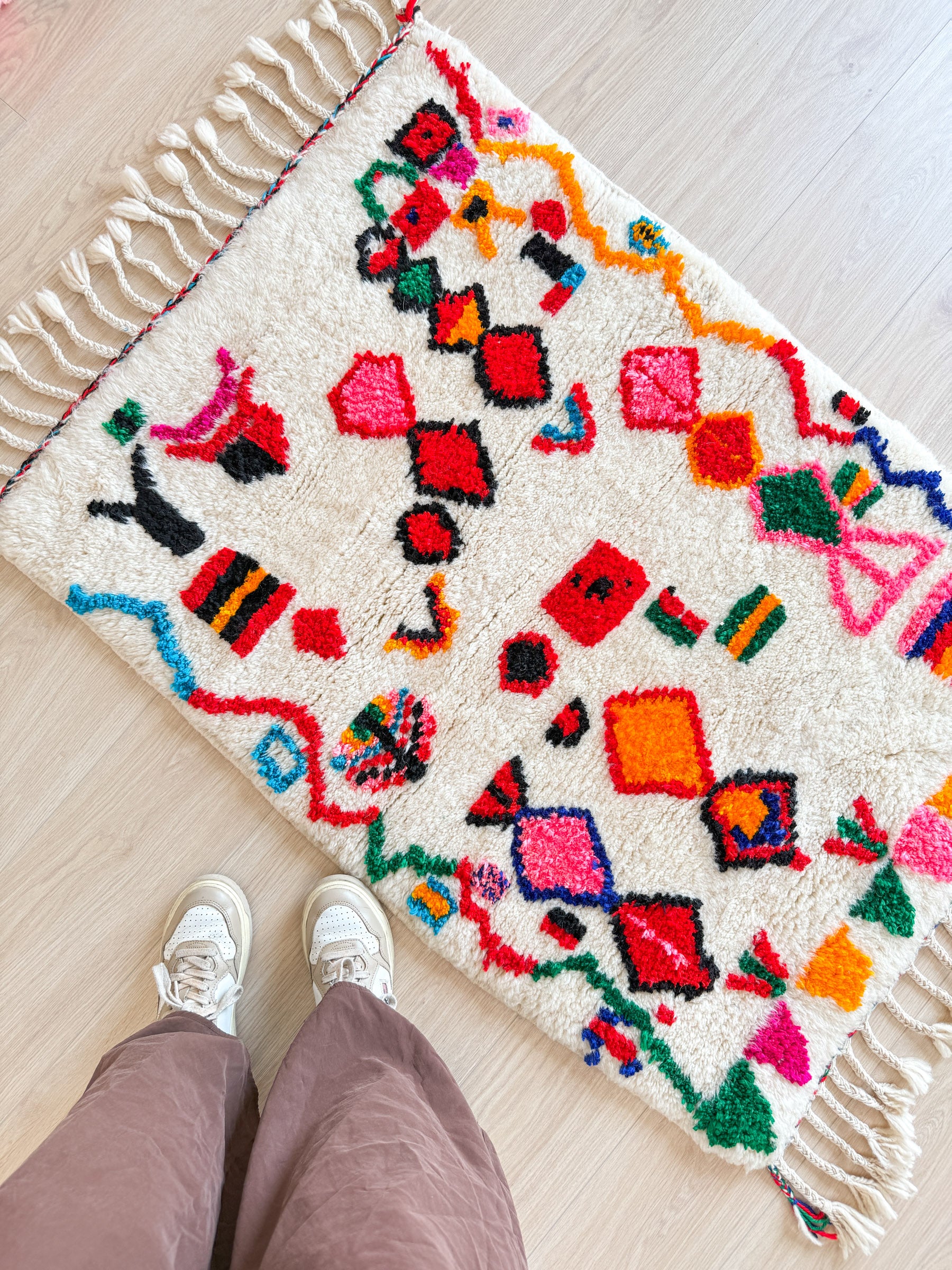 Colorful Berber rug 85 x 137 cm - n°1922