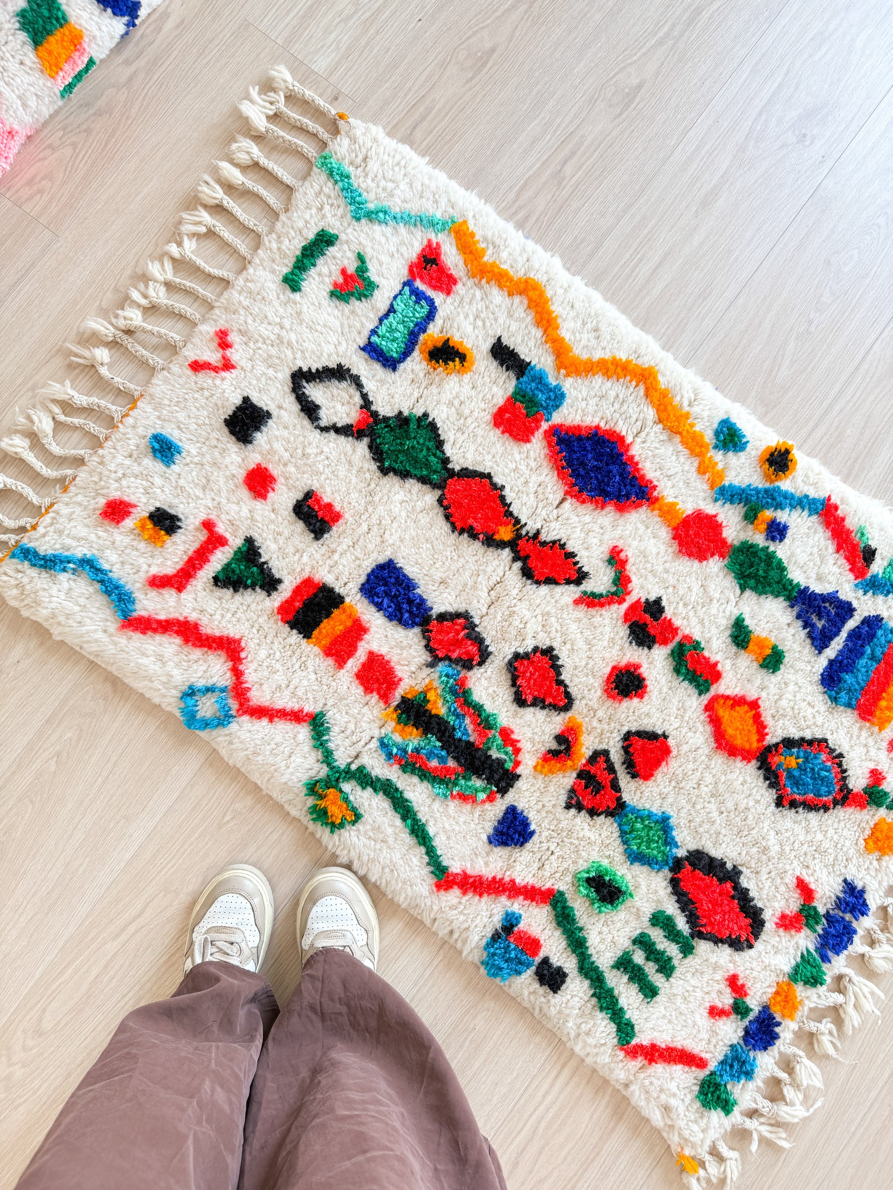 Colorful Berber rug 79 x 130 cm - n°2130