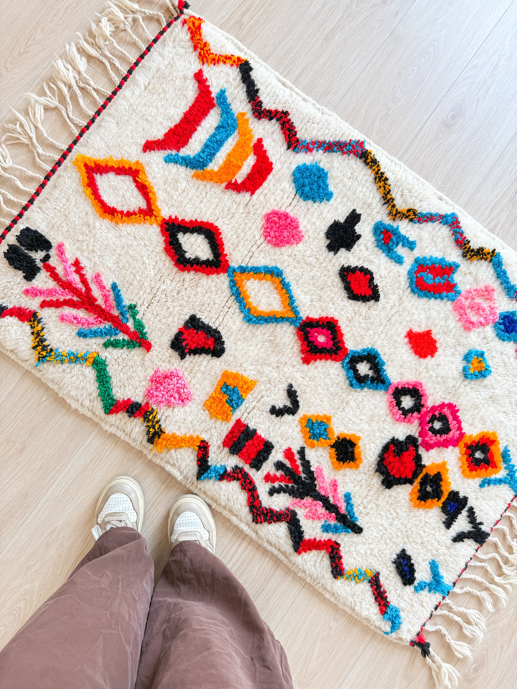 Colorful Berber rug 88 x 150 cm - n°1969