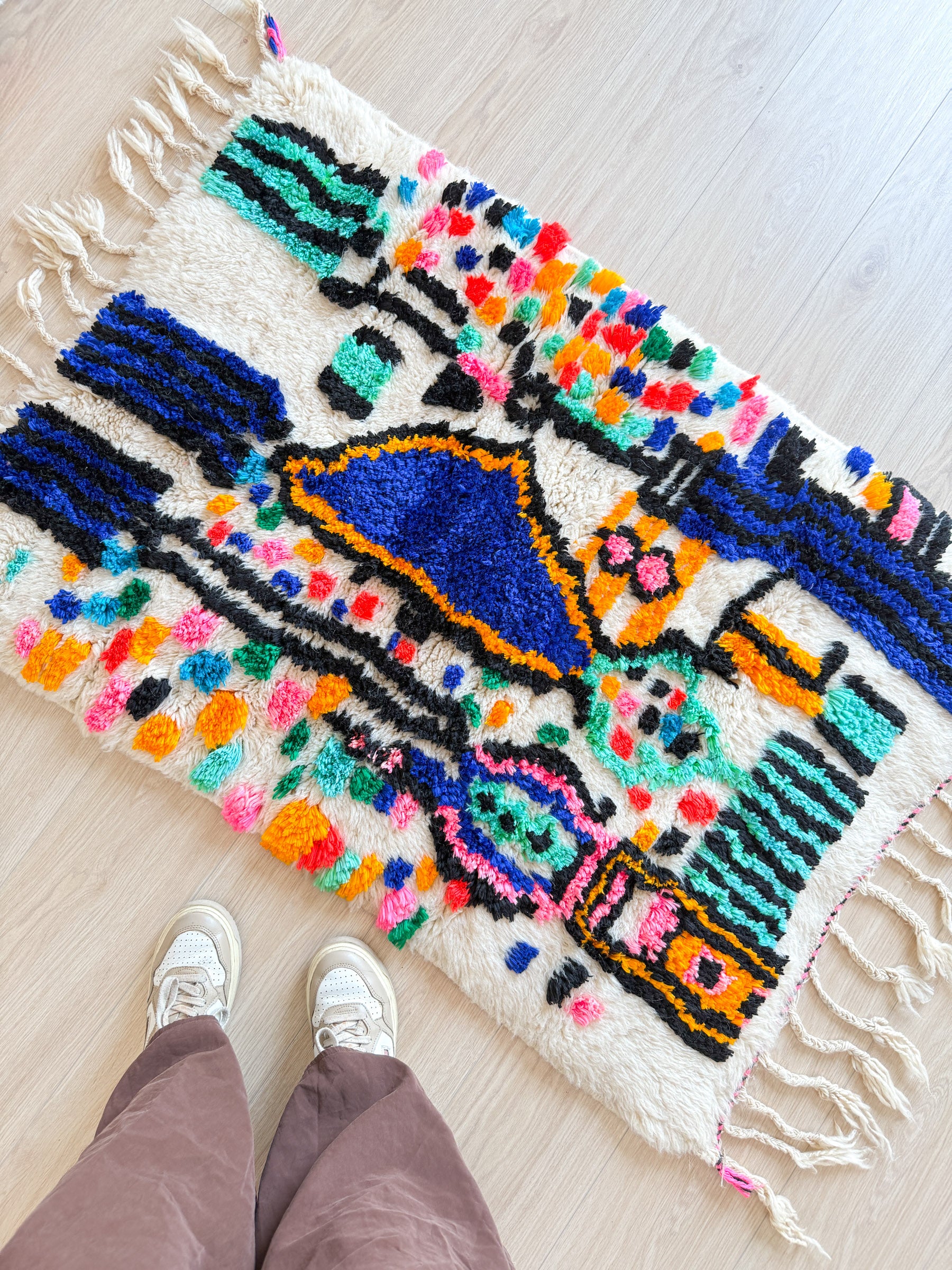 Colorful Berber rug 83 x 140 cm - n°1971