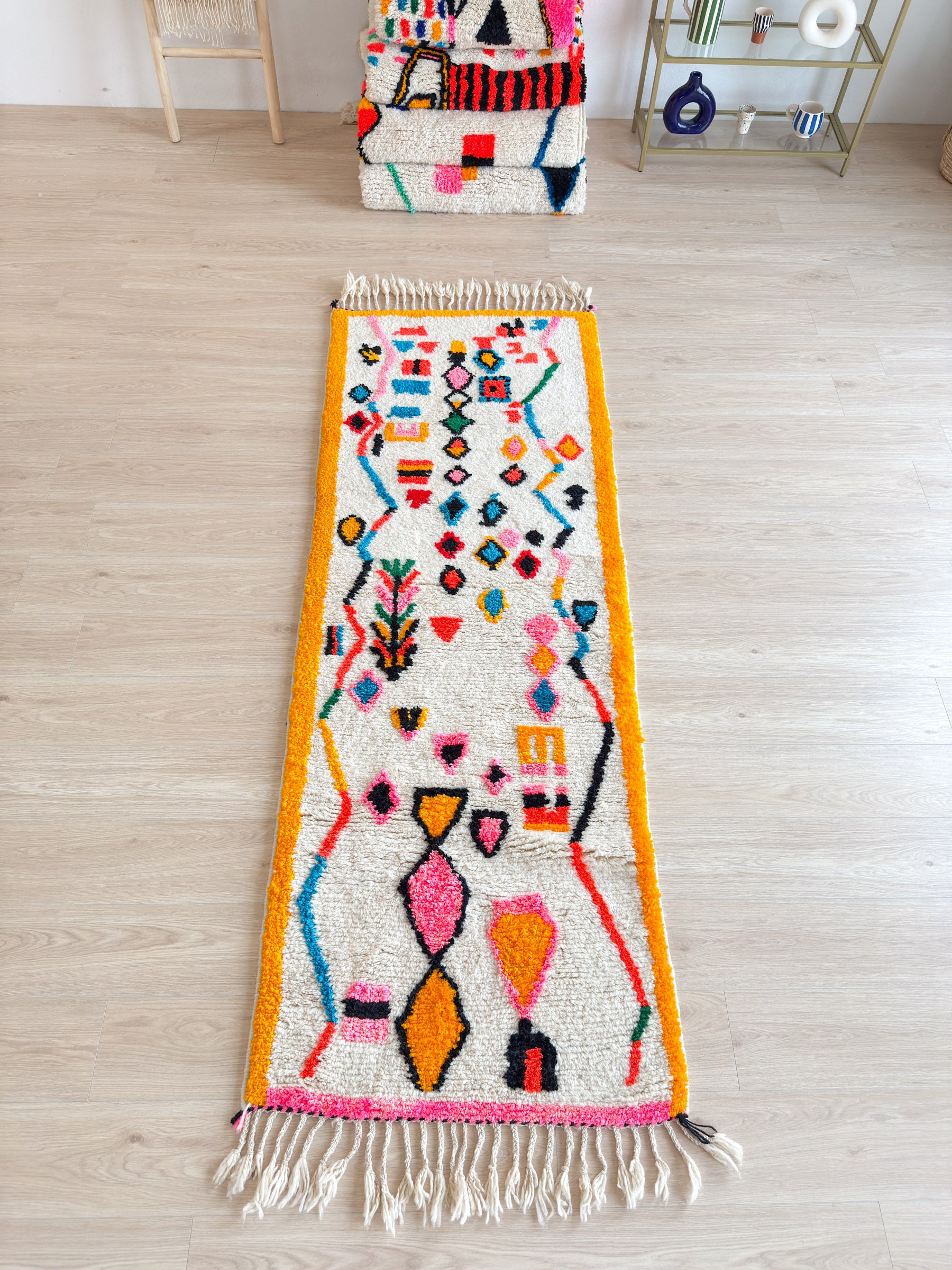 Berber Runner Rug 88 x 274 cm - No. 1864