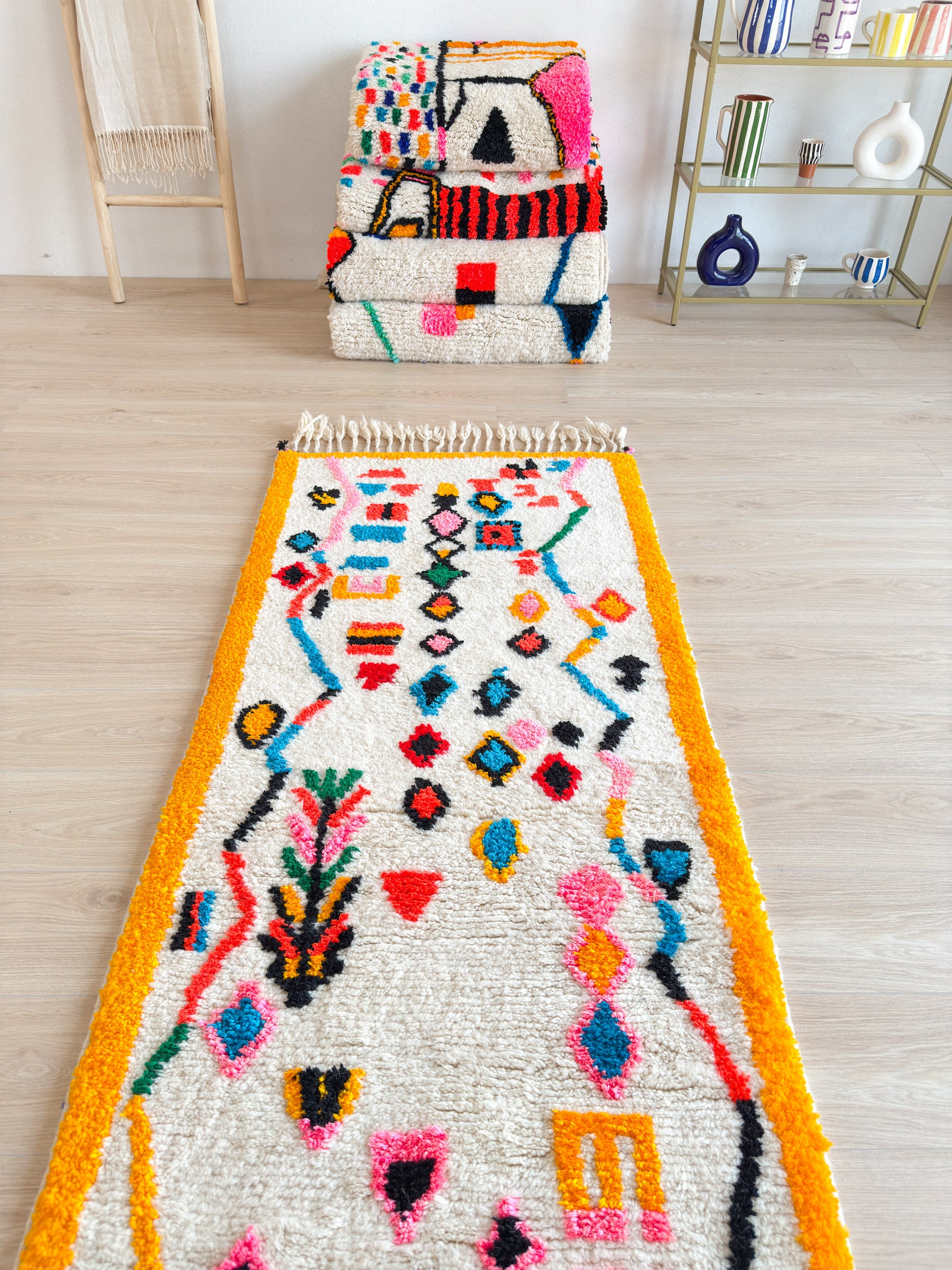 Berber Runner Rug 88 x 274 cm - No. 1864