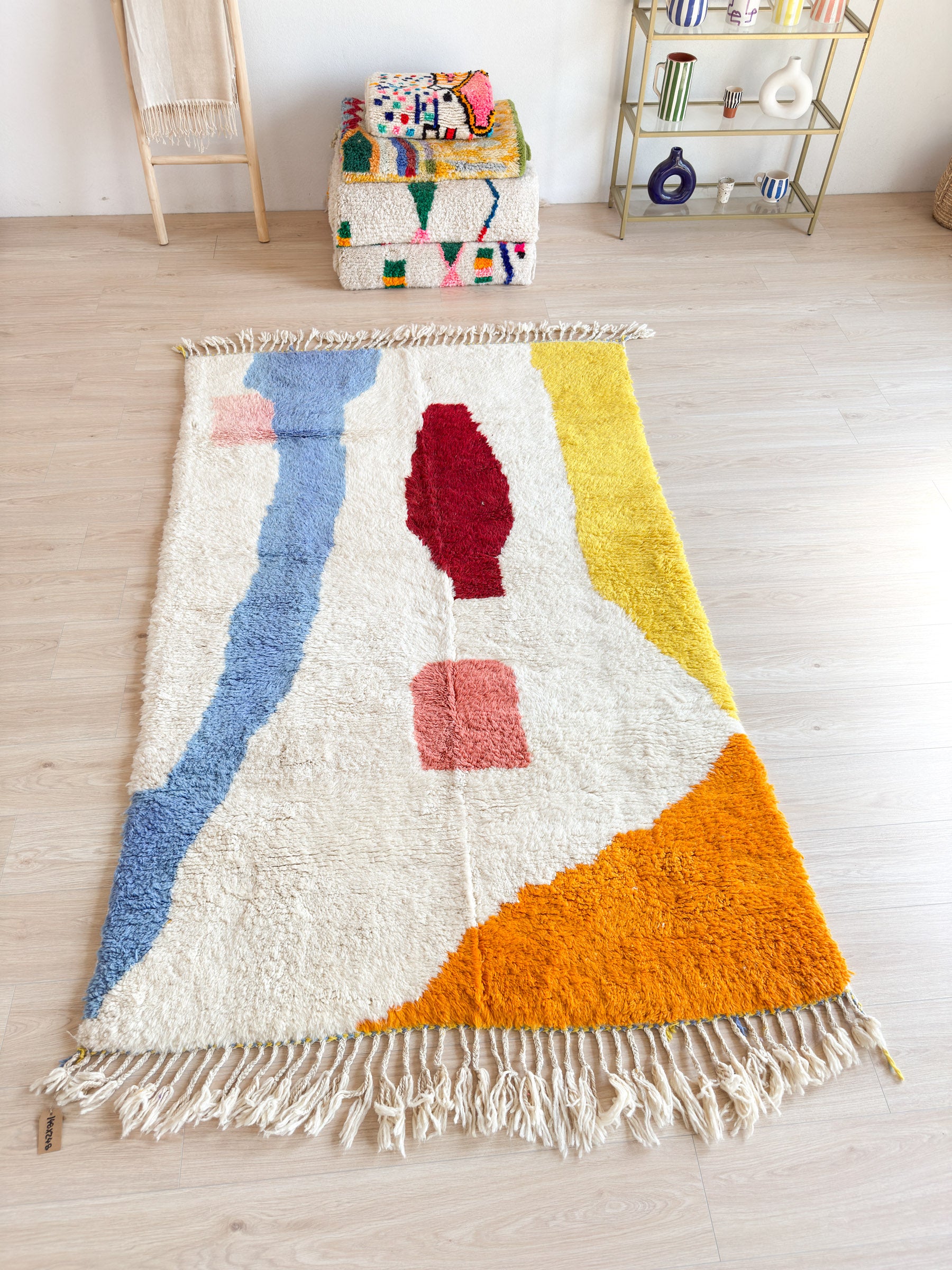 Colorful Berber Rug 148 x 248 cm / 4.9 x 8.1 ft - n°1488