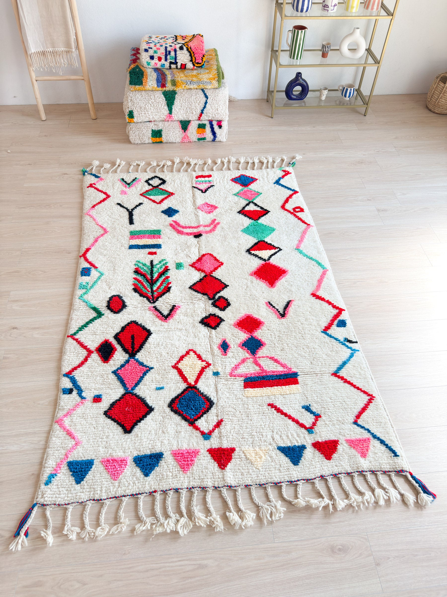 Tapis berbère coloré 146 x 240 cm - n°1510
