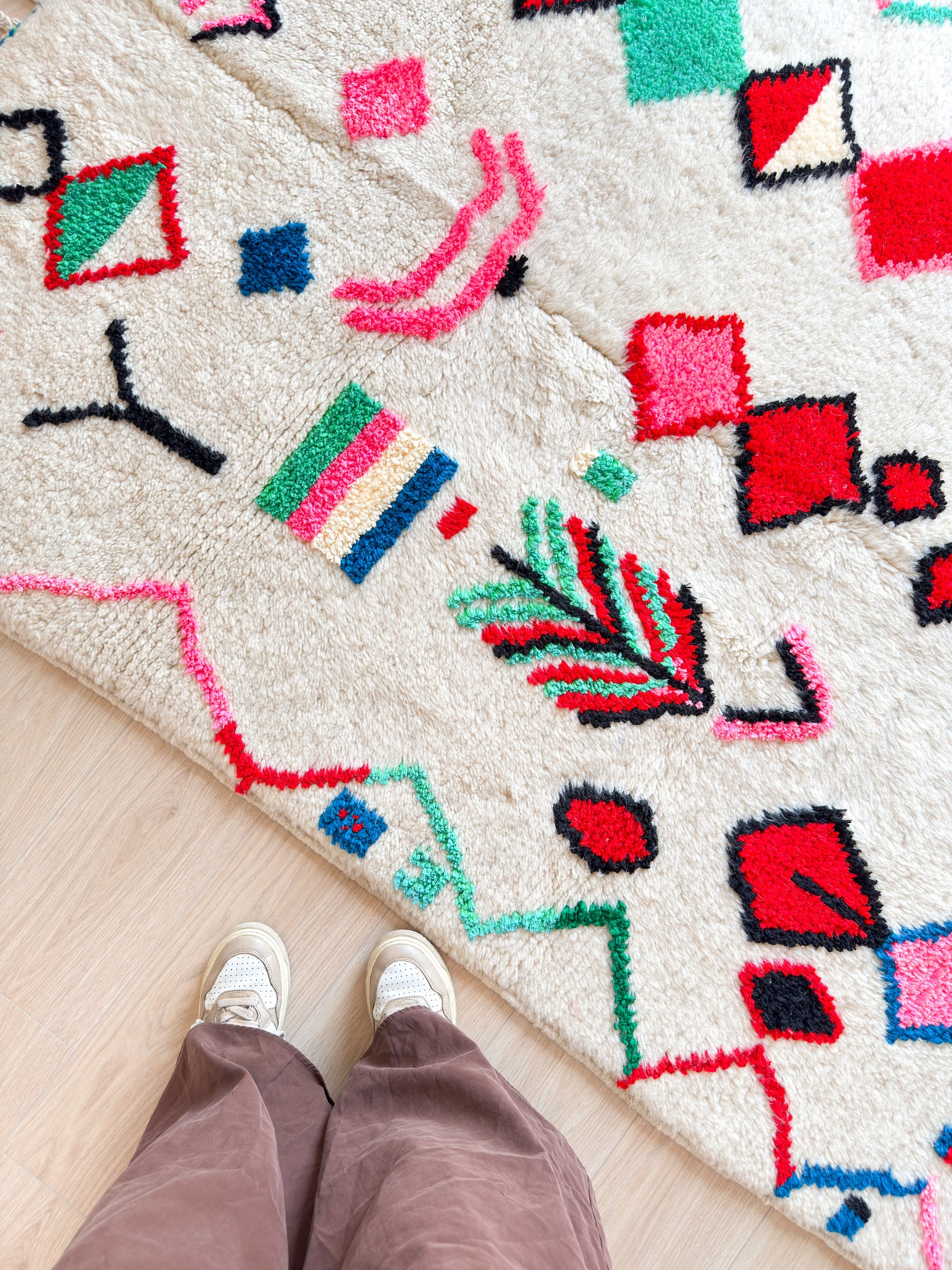 Tapis berbère coloré 146 x 240 cm - n°1510