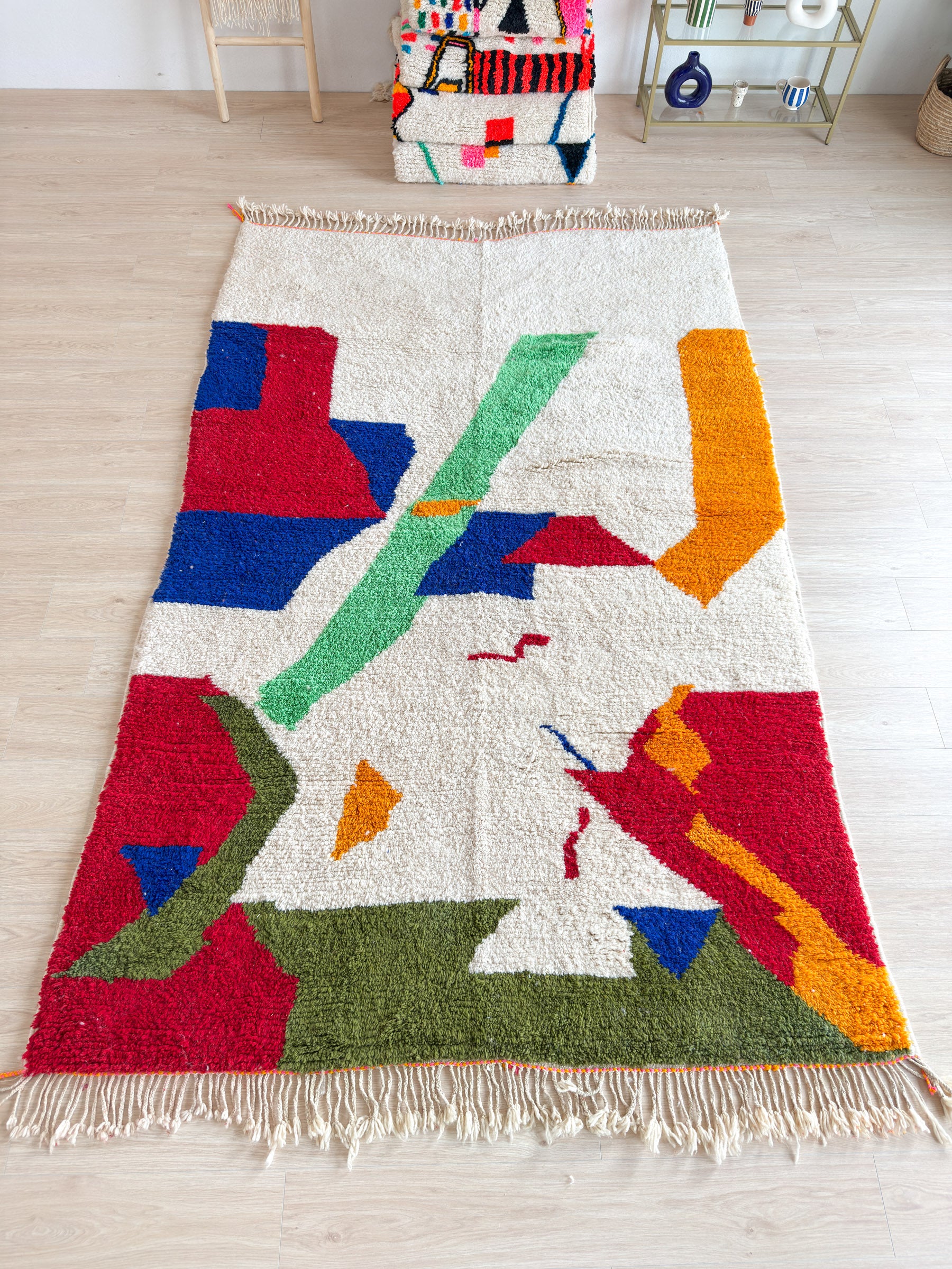 Colorful Berber Rug 196 x 330 cm - n°1810