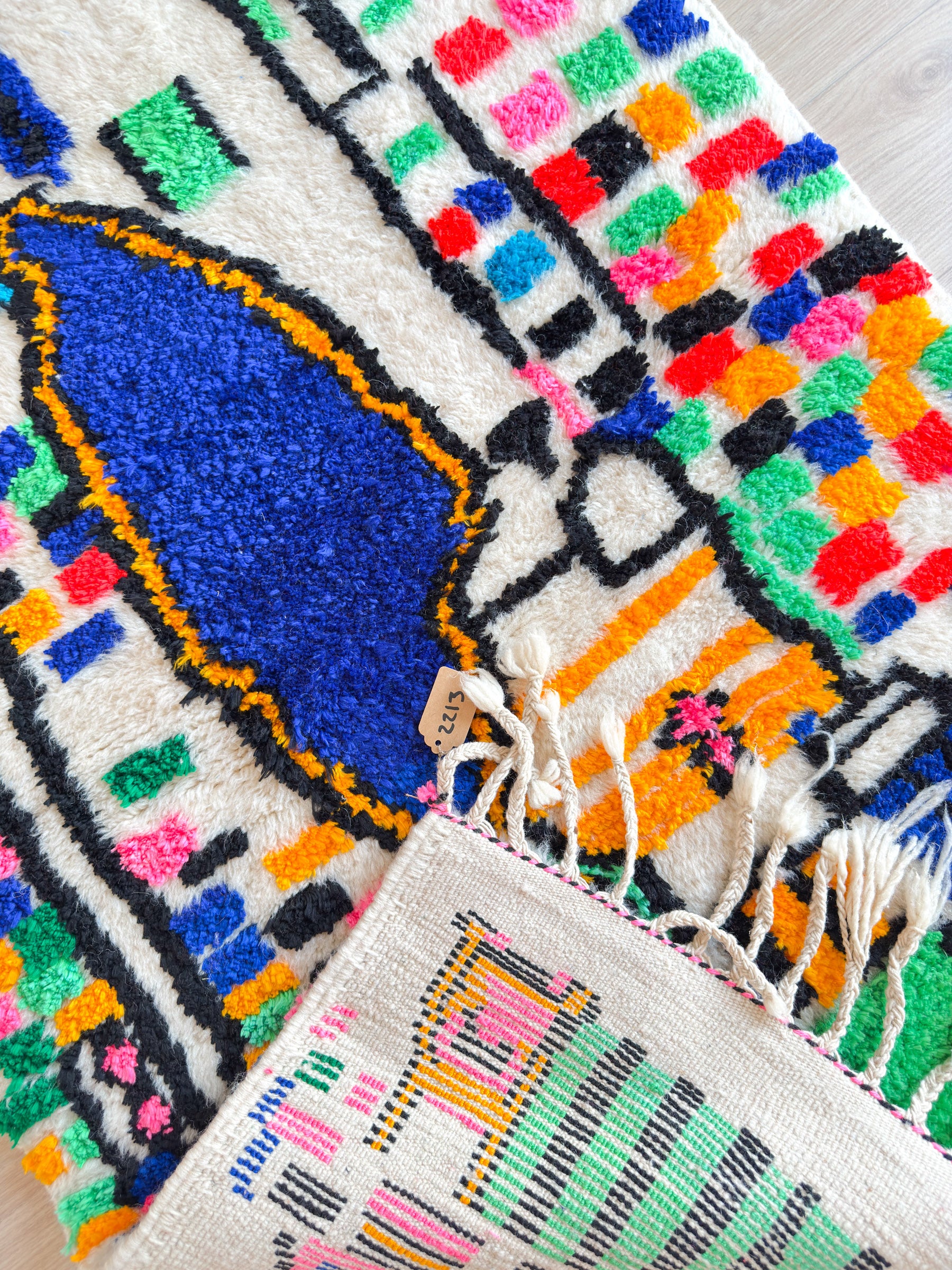 Colorful Berber rug 103 x 189 cm - n°2213