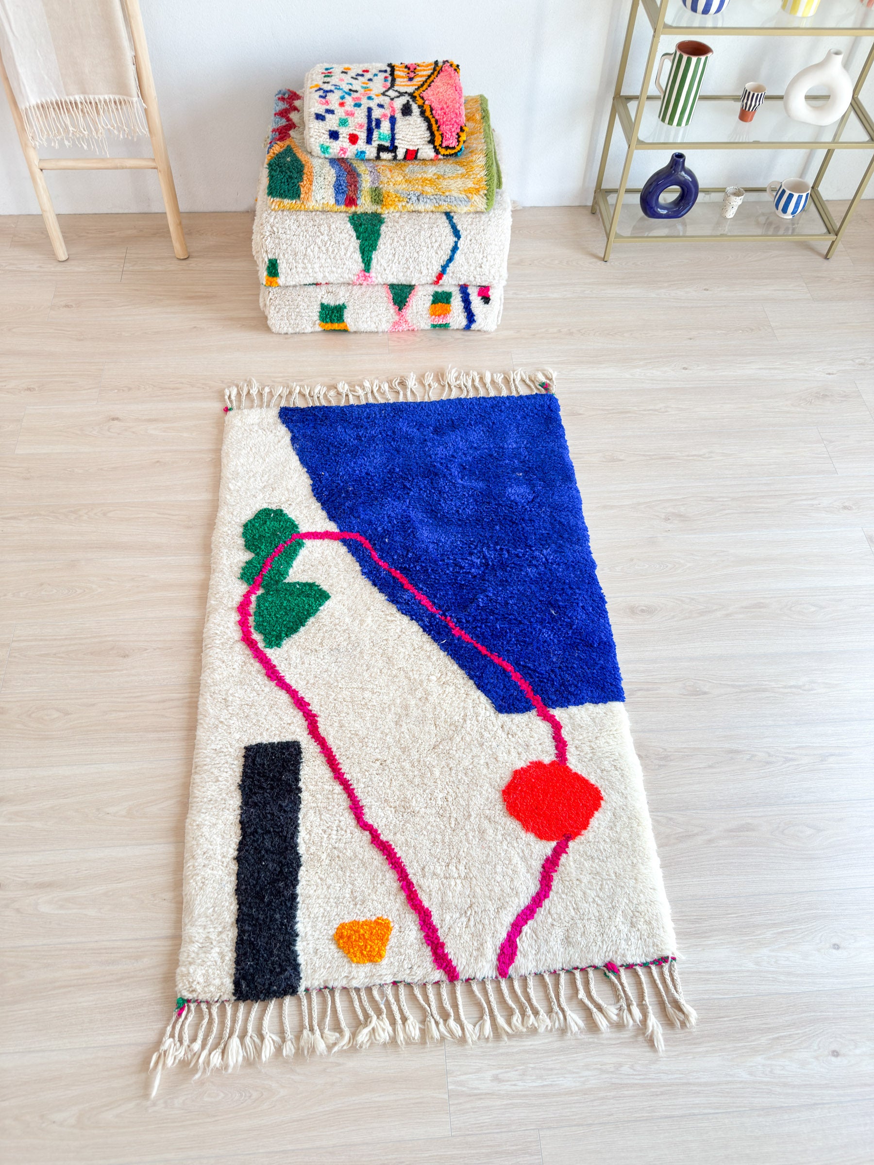 Colorful Berber rug 103 x 183 cm - n°2211