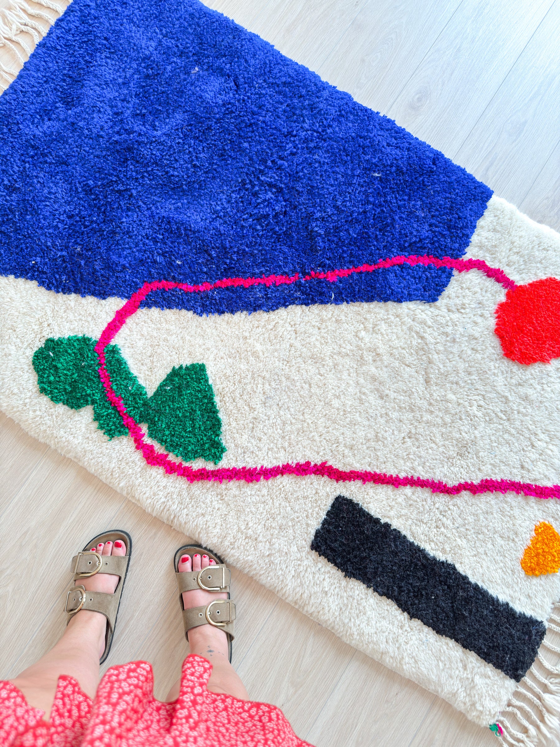 Colorful Berber rug 103 x 183 cm - n°2211