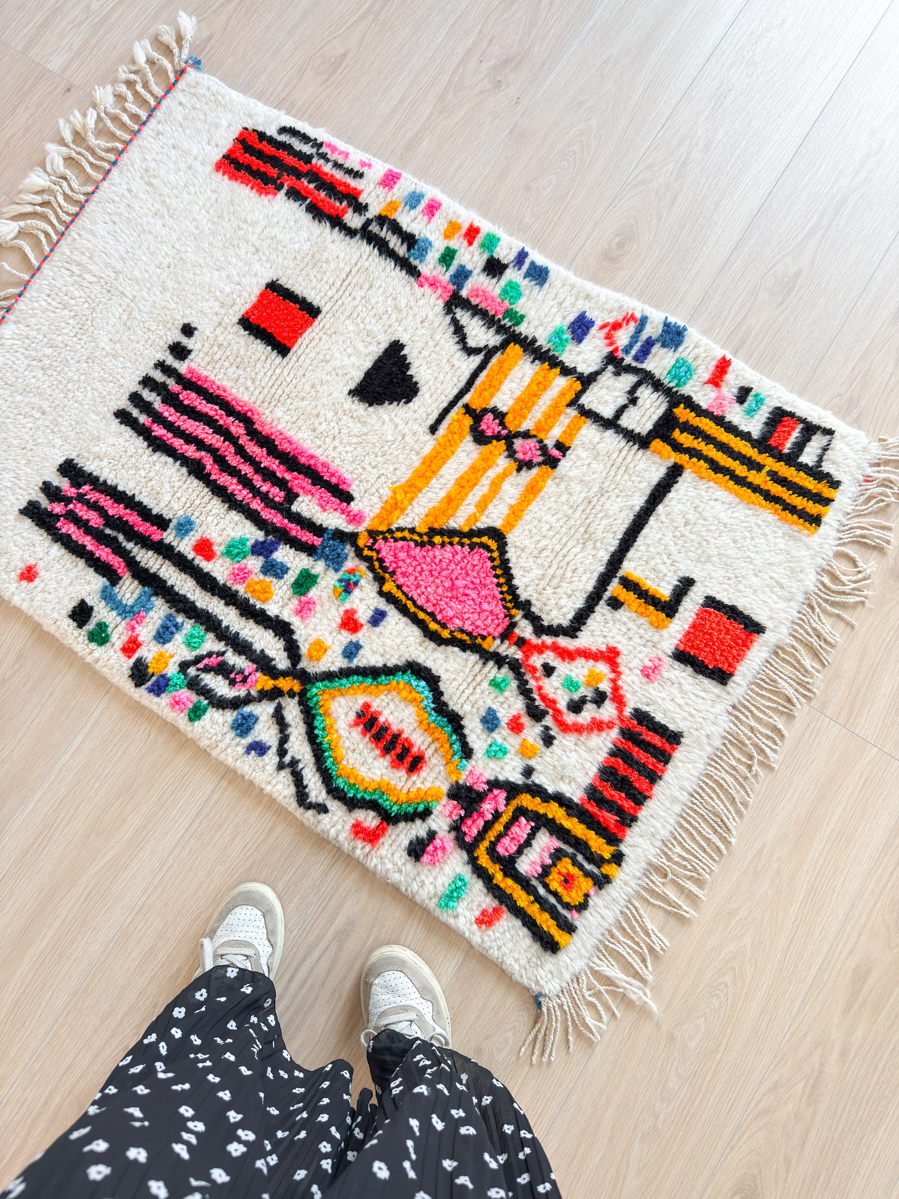 Colorful Berber rug 82 x 128 cm - n°1694