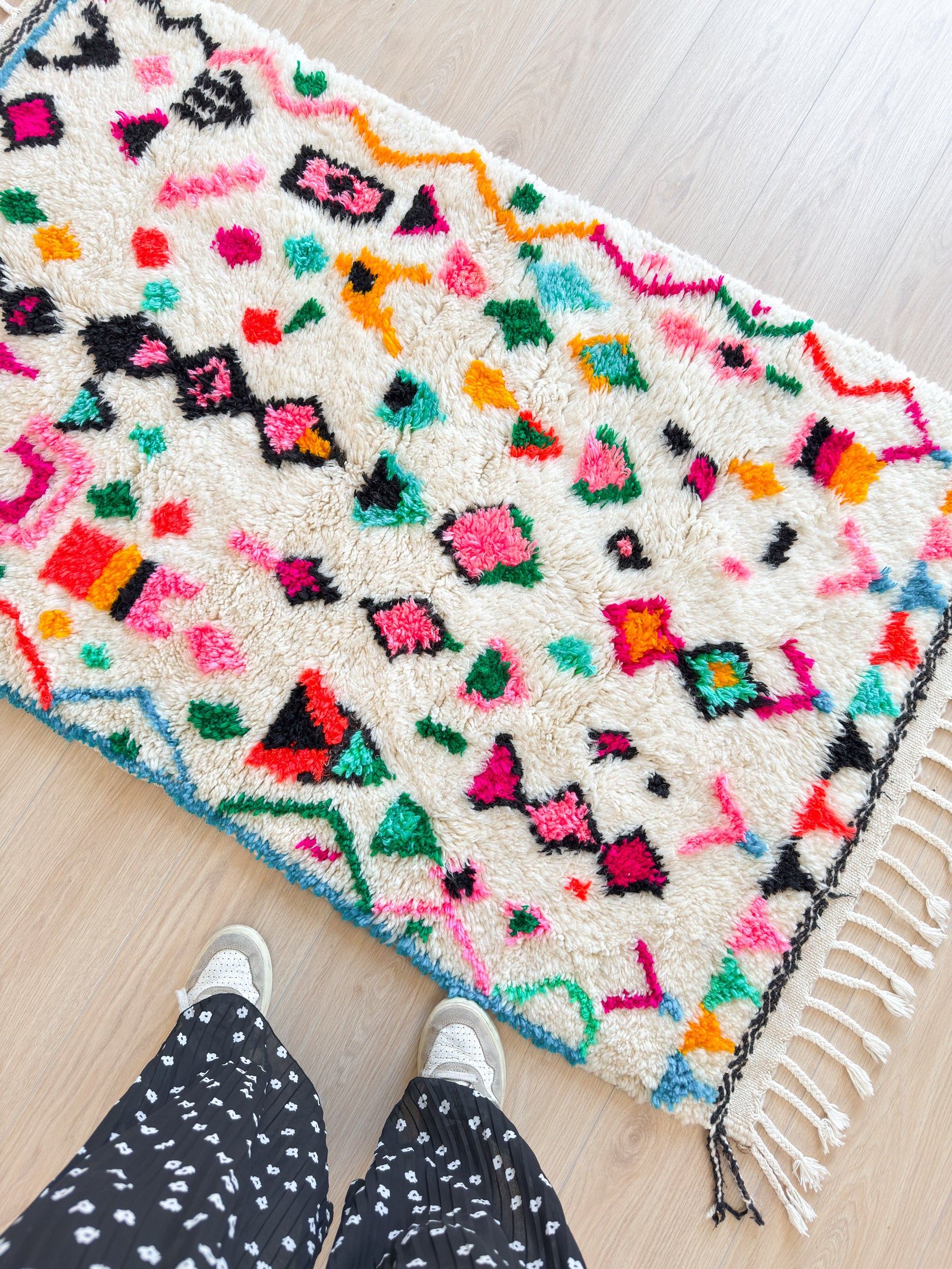 Colorful Berber rug 93 x 166 cm - n°1523