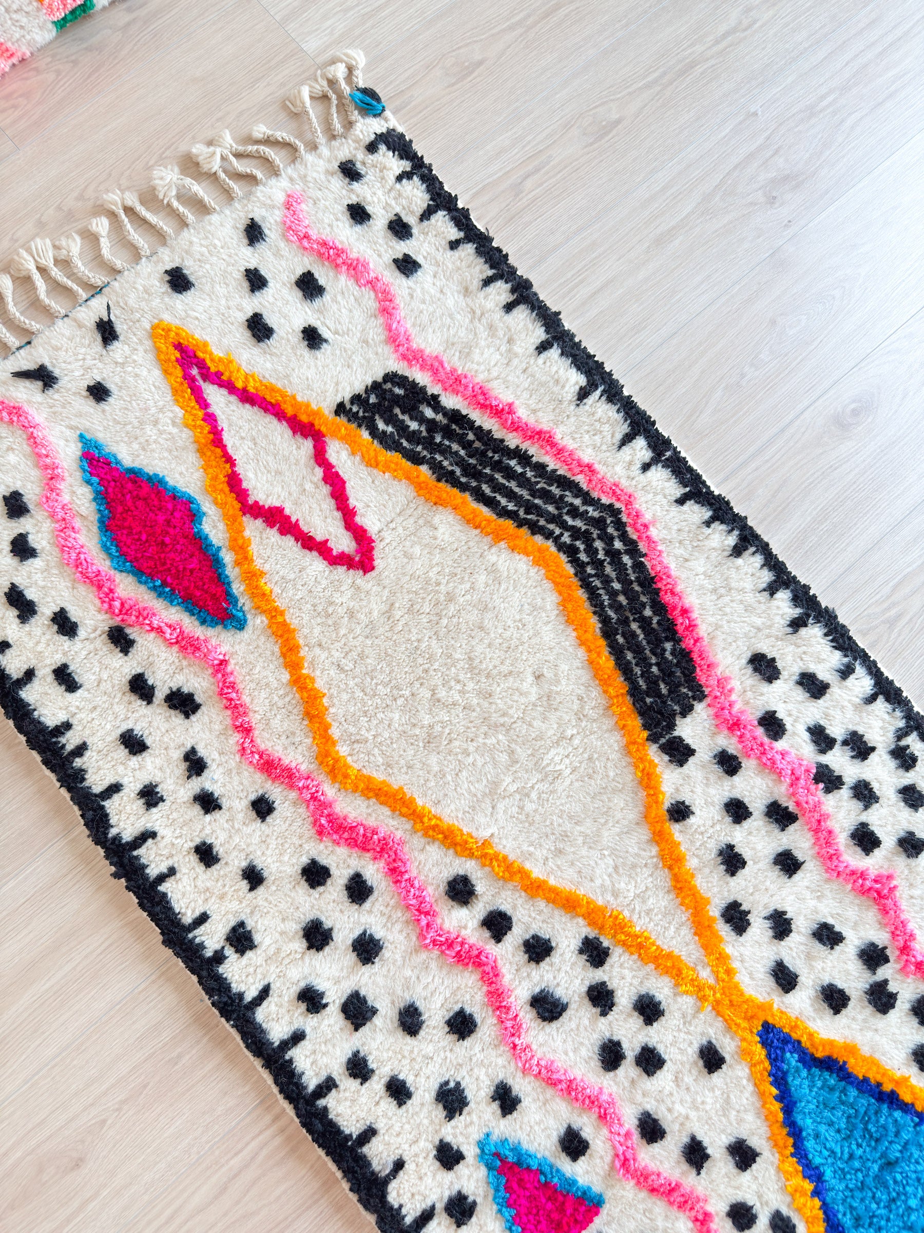 Colorful Berber Runner Rug 87 x 304 cm - No. 1965