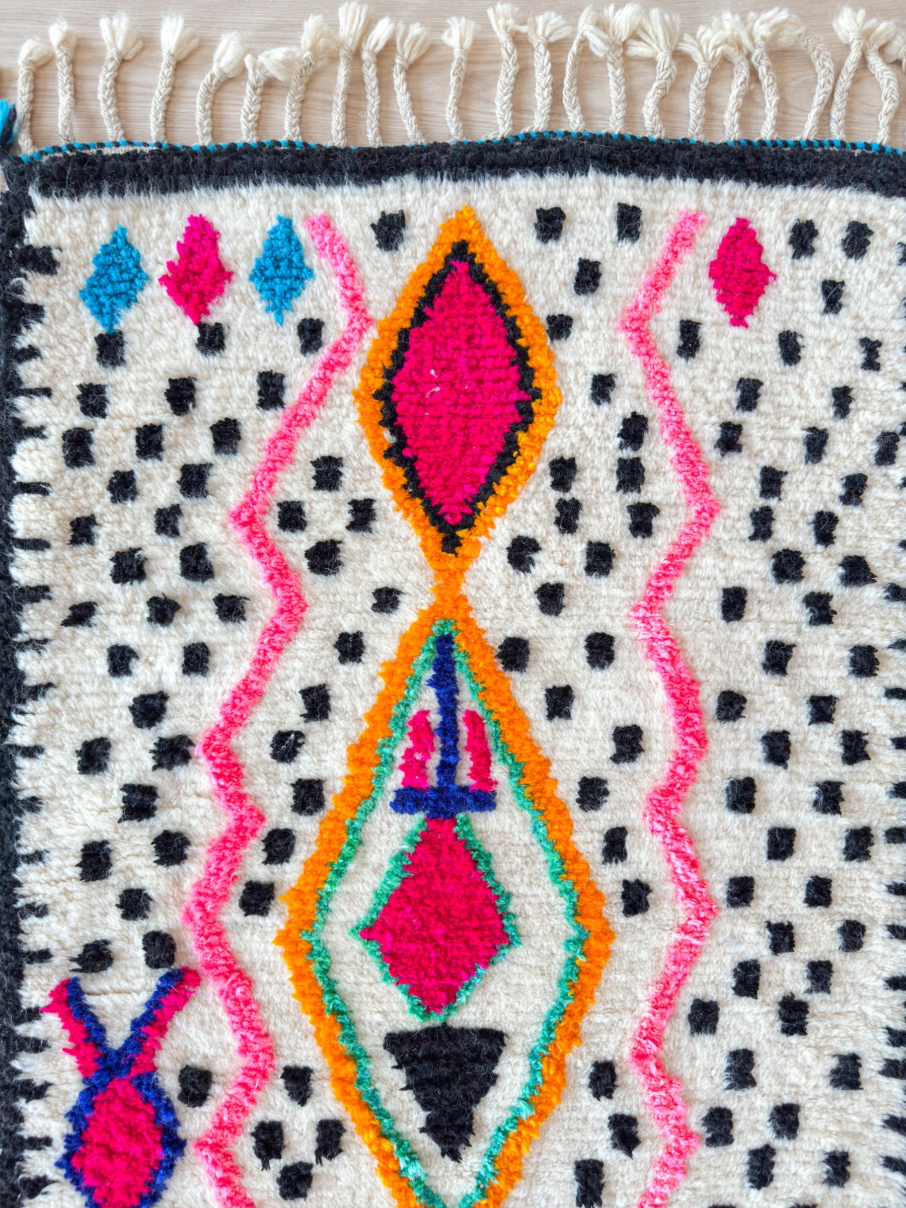 Colorful Berber Runner Rug 87 x 304 cm - No. 1965
