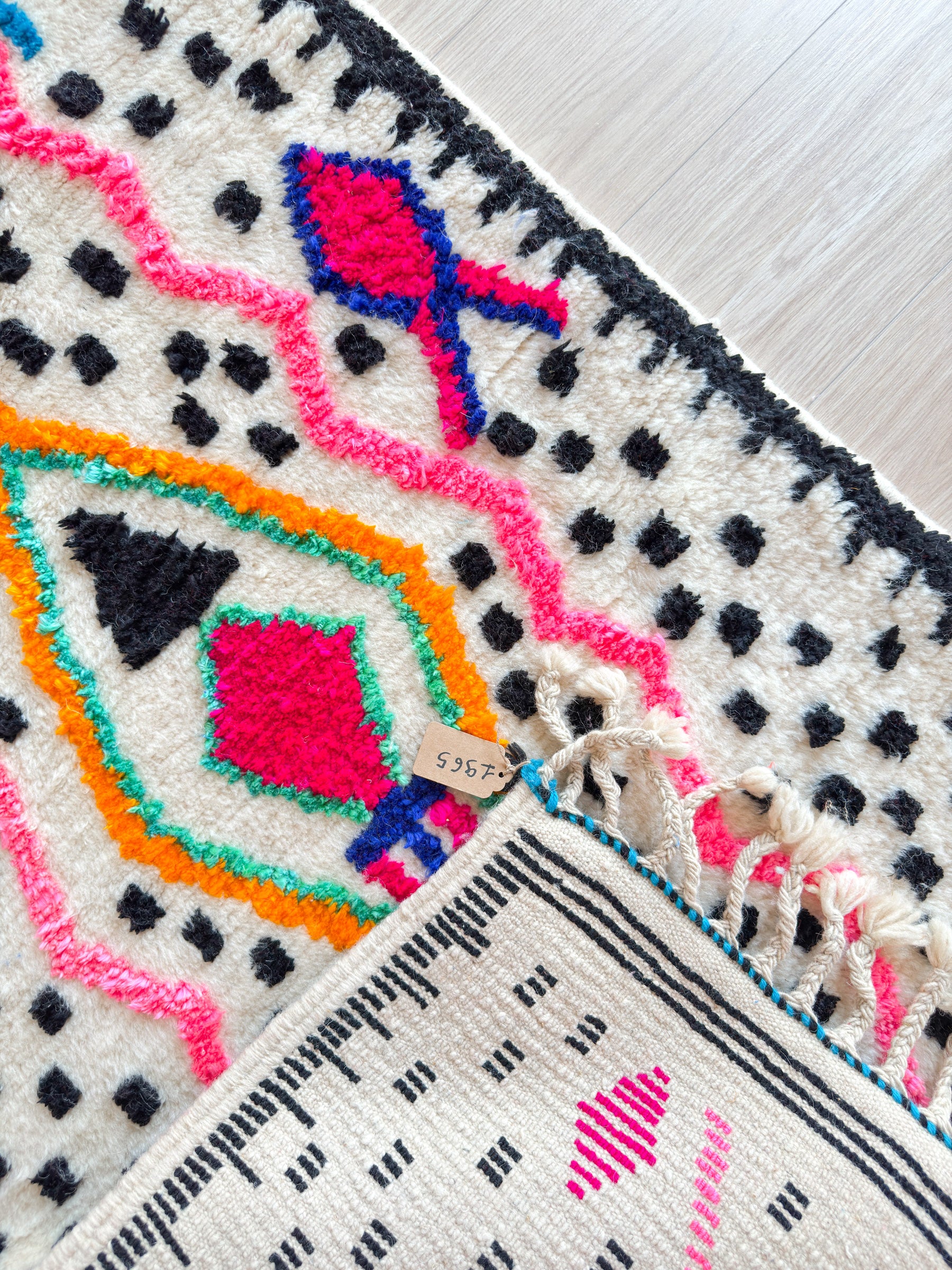 Colorful Berber Runner Rug 87 x 304 cm - No. 1965
