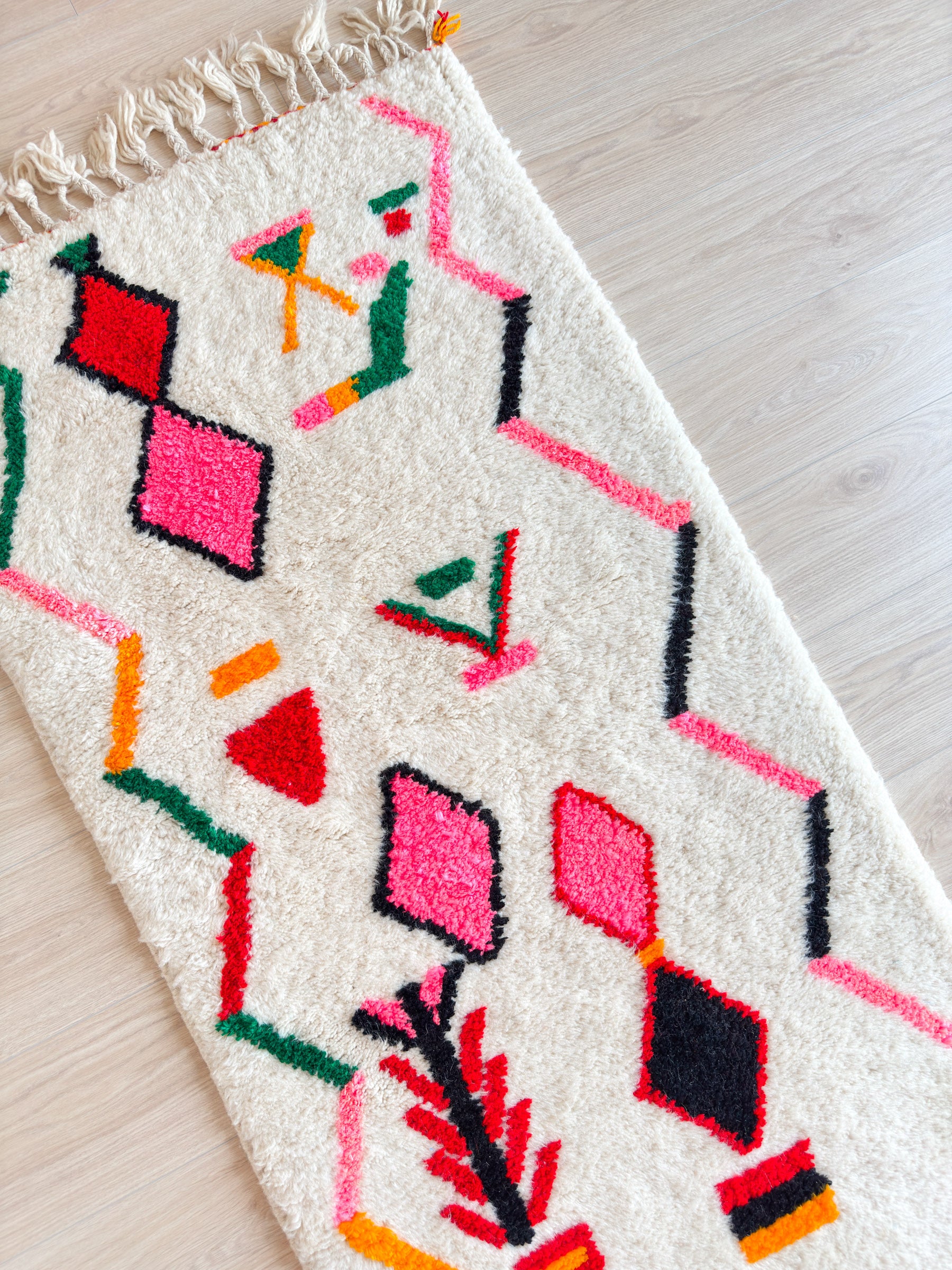 Colorful Berber Runner Rug 84 x 292 cm - No. 2247