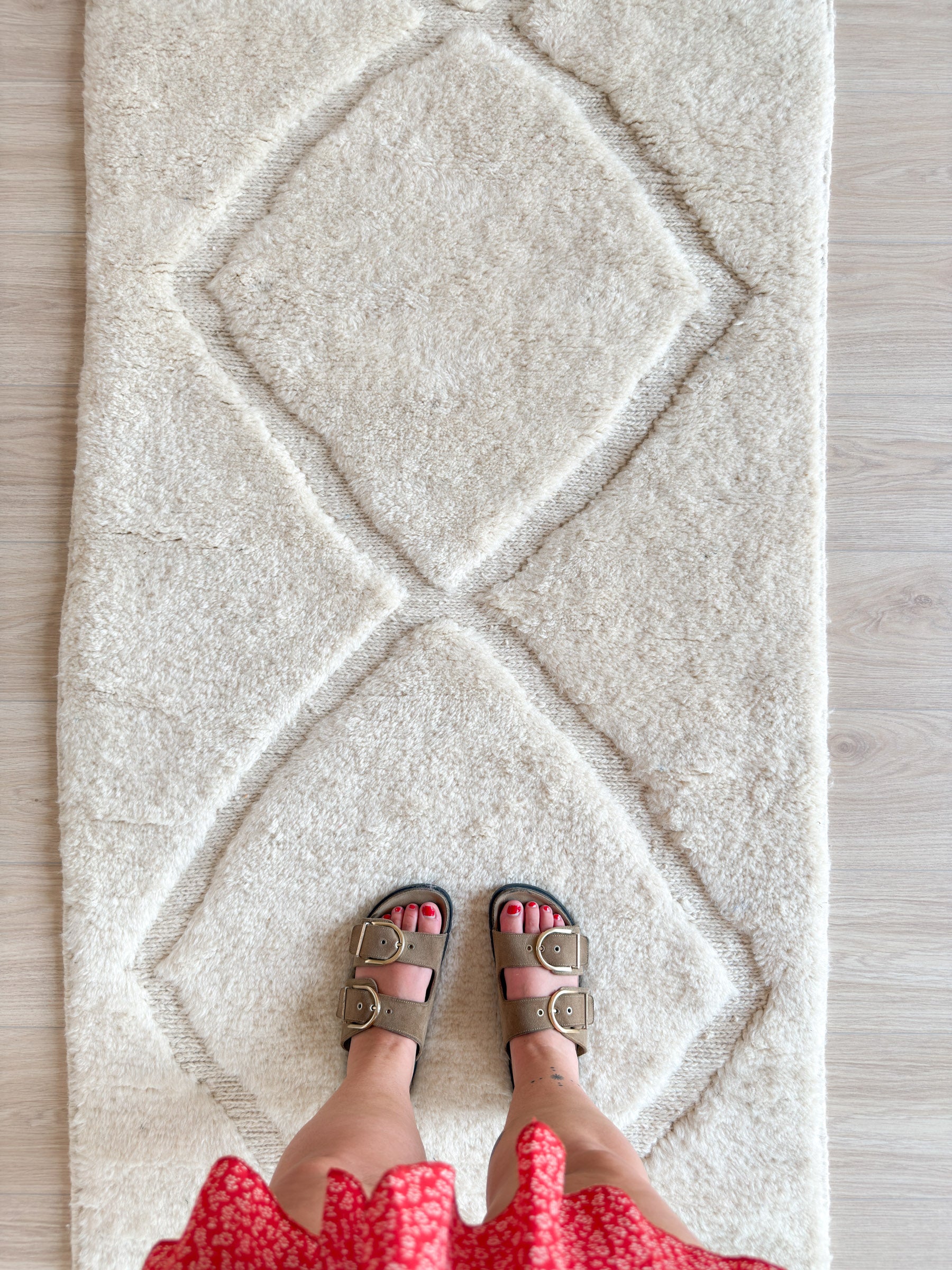 Beni Ouarain Runner Rug 90 x 267 cm - No. 2228