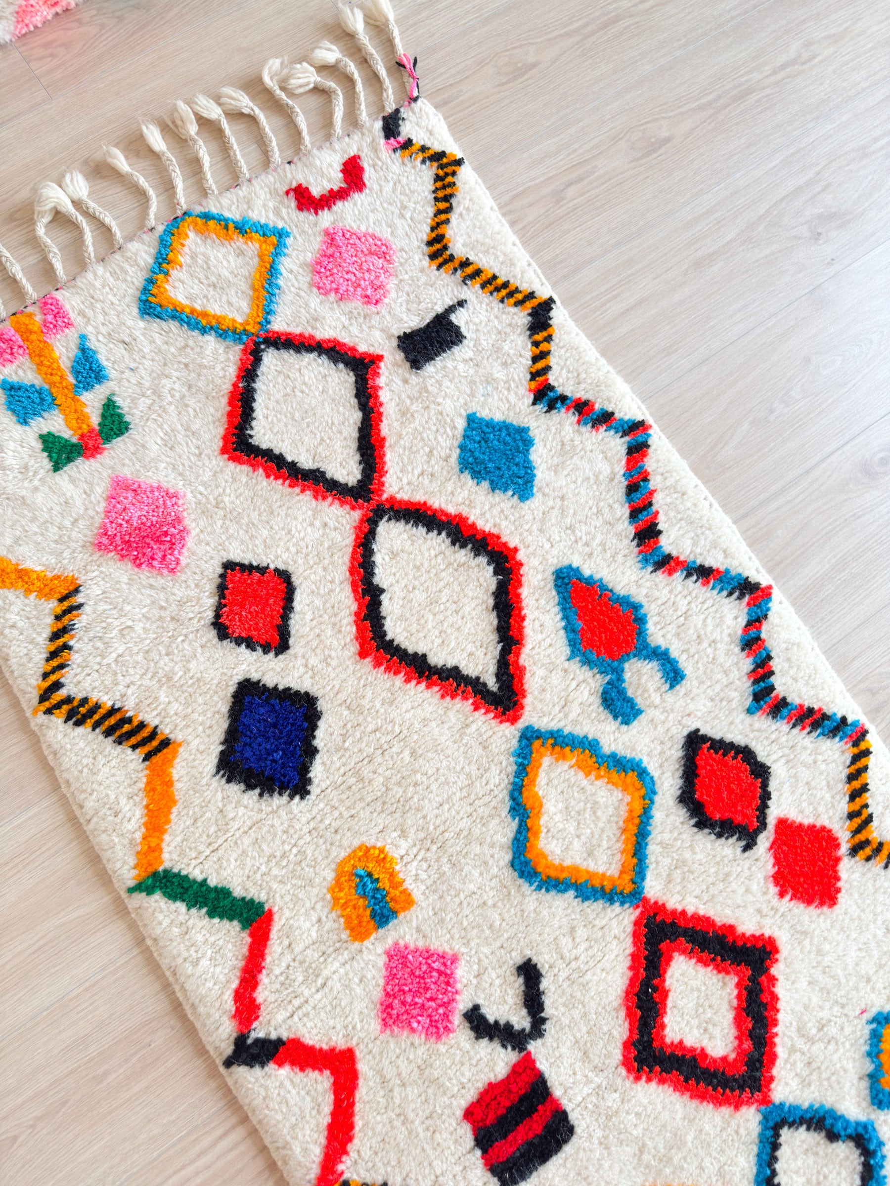 Colorful Berber Runner Rug 82 x 263 cm - No. 2234