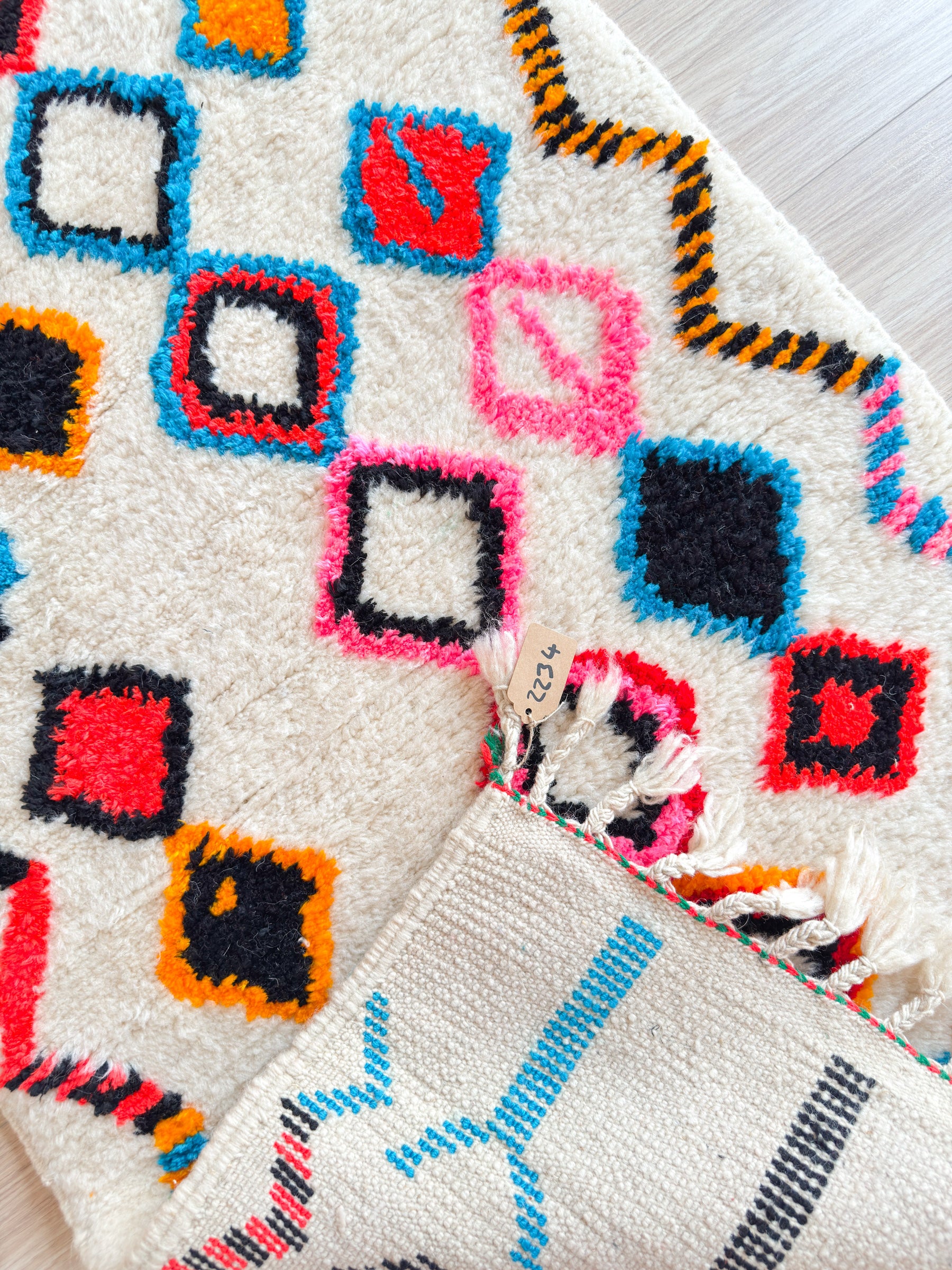 Colorful Berber Runner Rug 82 x 263 cm - No. 2234