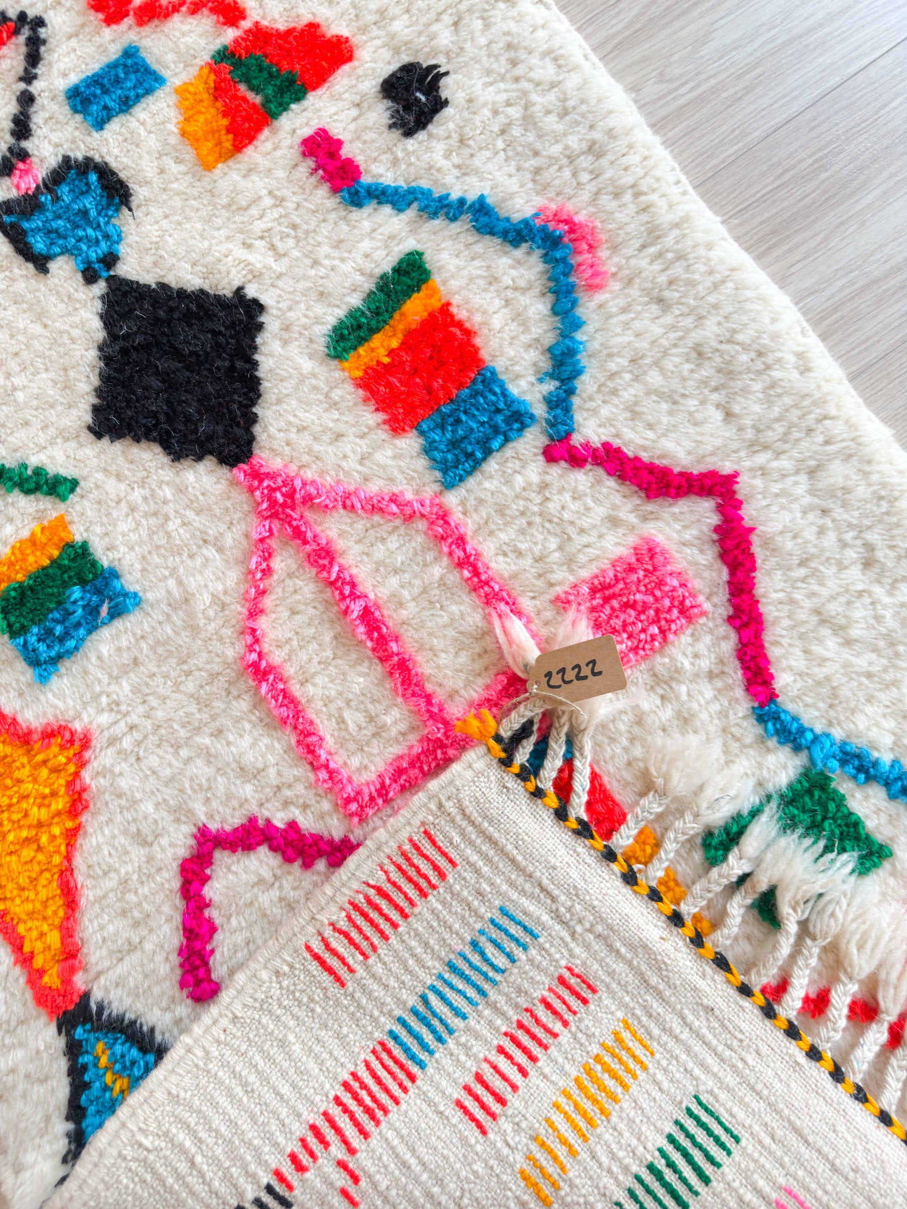 Colorful Berber Runner Rug 85 x 268 cm - No. 2222