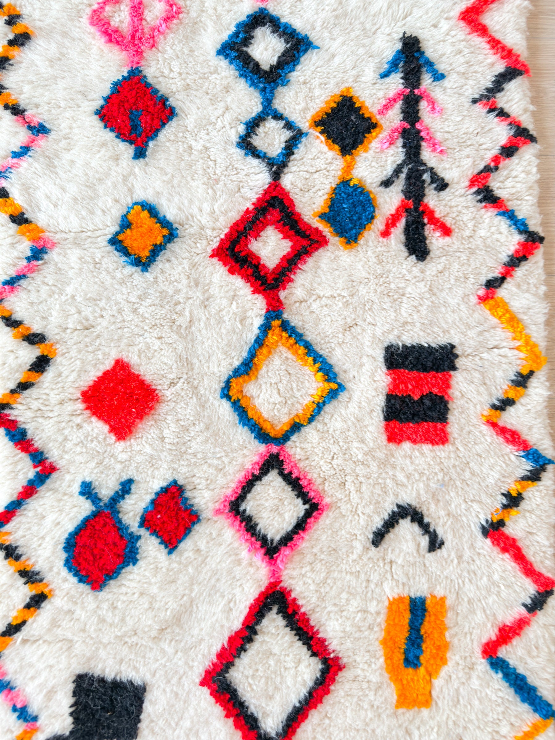 Colorful Berber runner rug 85 x 260 cm - no. 1960