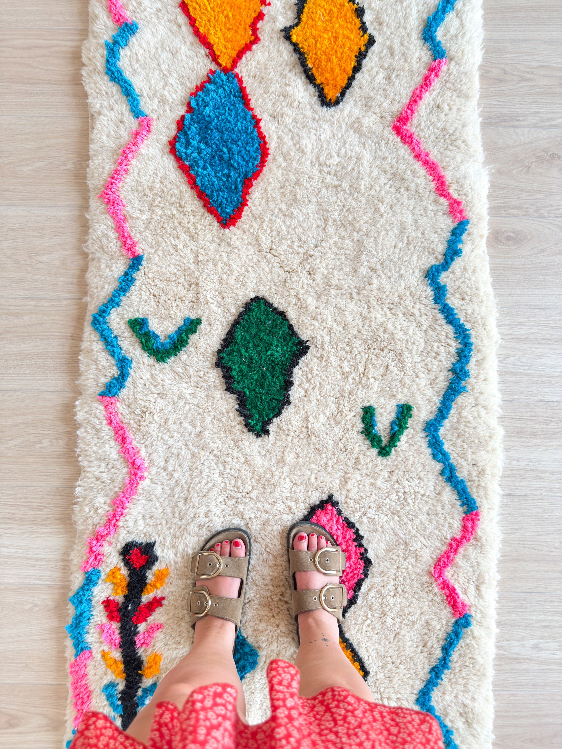 Colorful Berber Runner Rug 83 x 445 cm - No. 2225