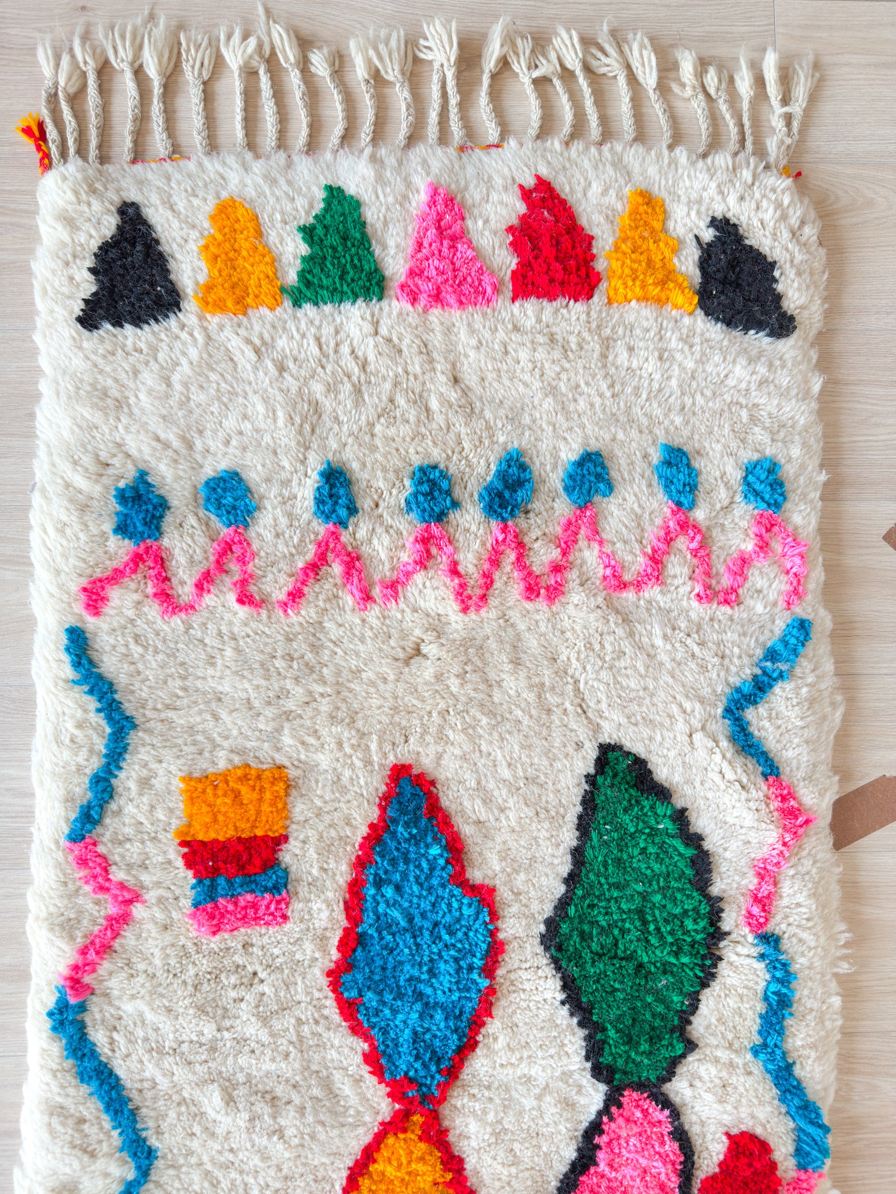 Colorful Berber Runner Rug 83 x 445 cm - No. 2225