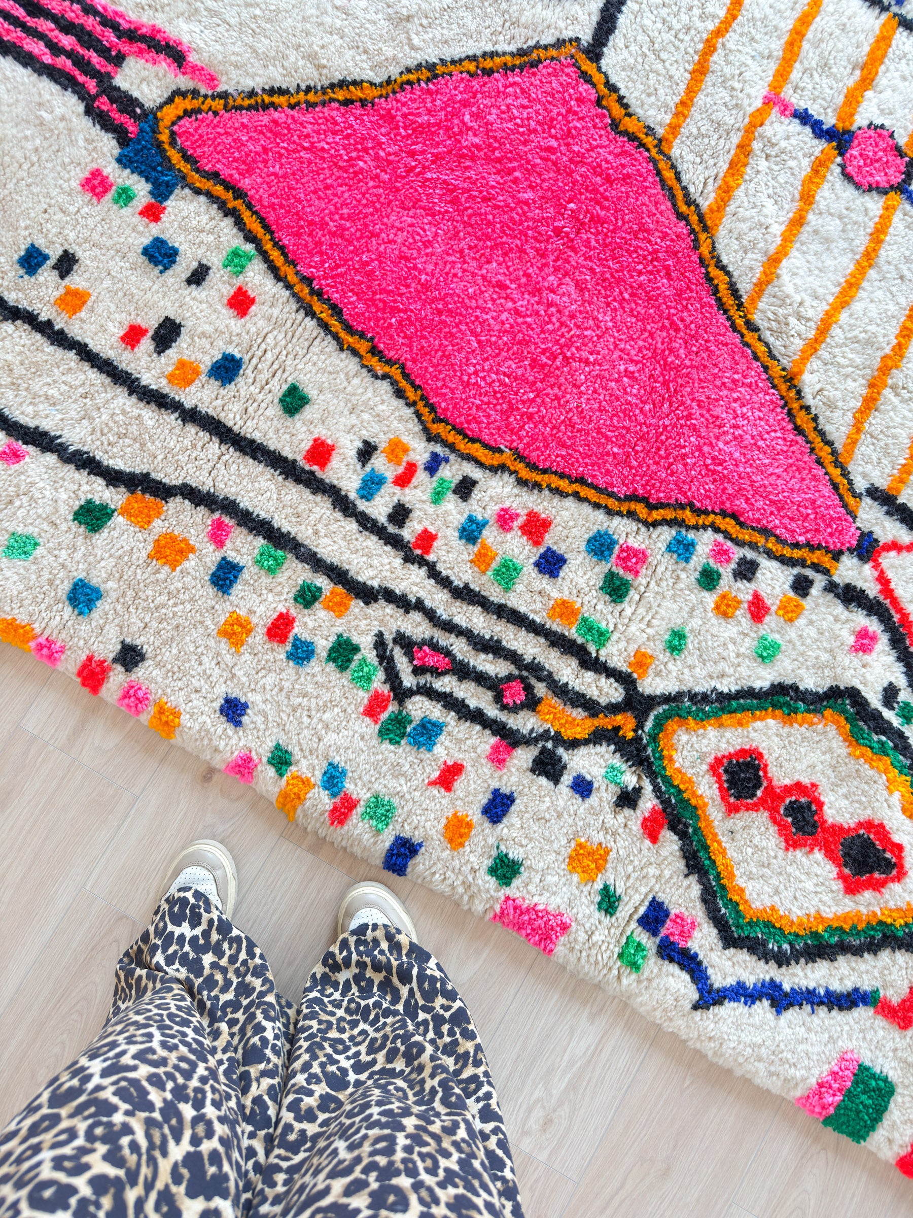 Colorful Berber rug 185 x 296 cm - n°2249