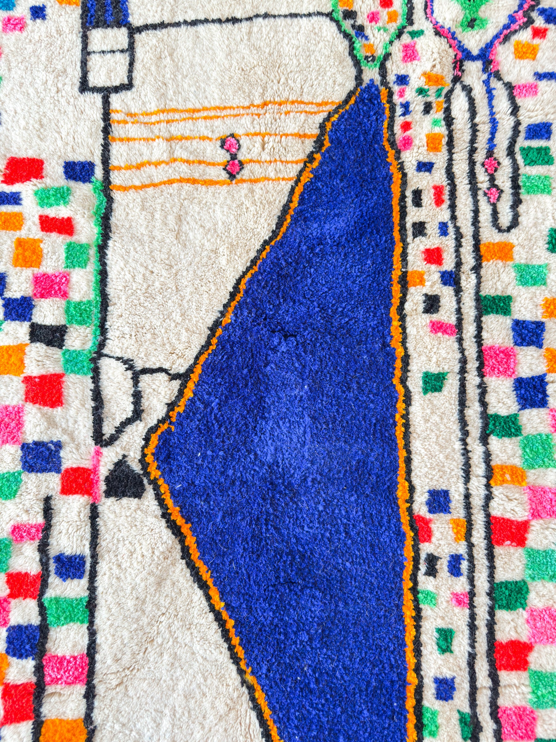 Bunter Berberteppich 152 x 299 cm - Nr. 2227