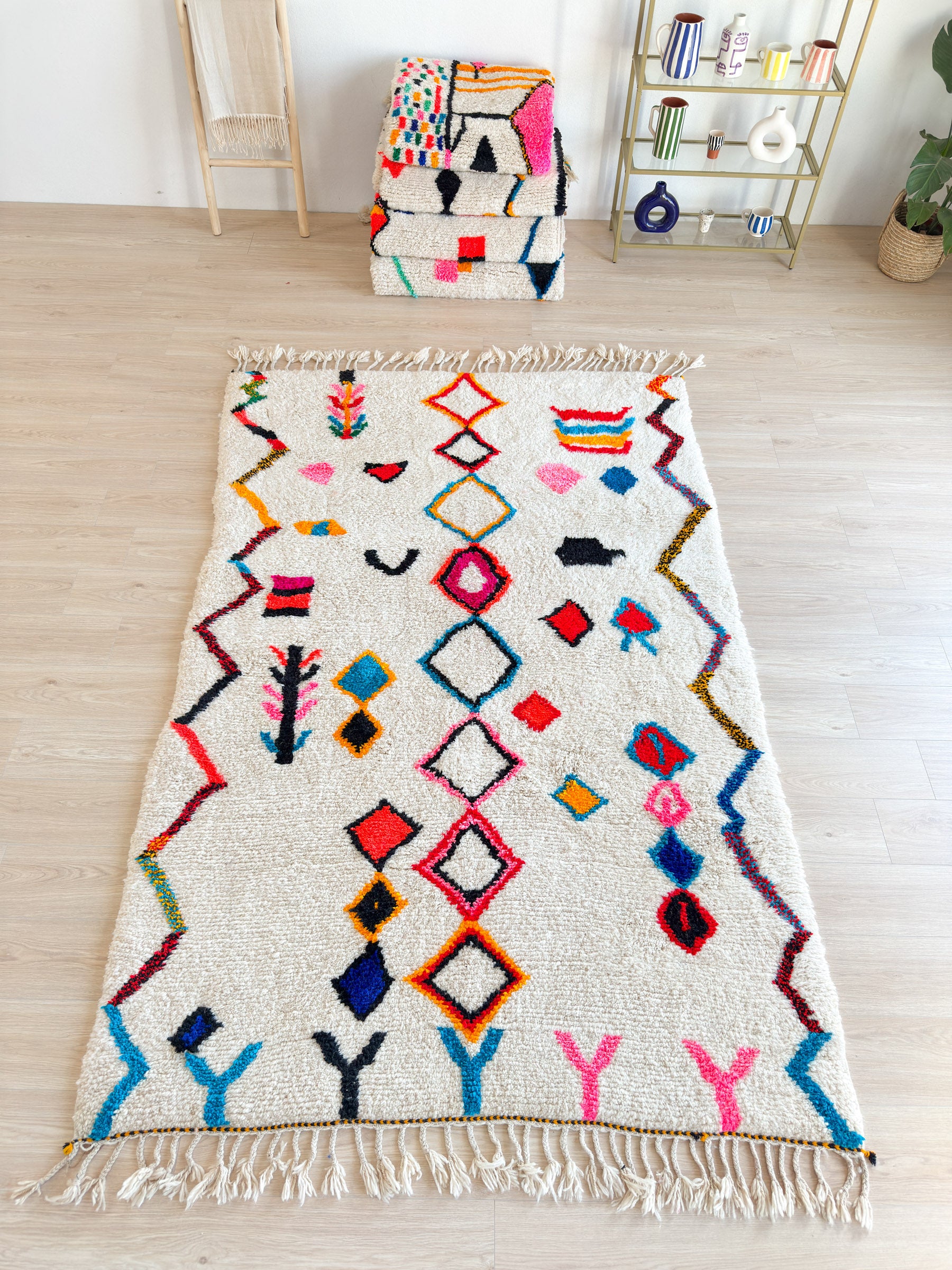 Tapis berbère coloré 175 x 294 cm - n°1830