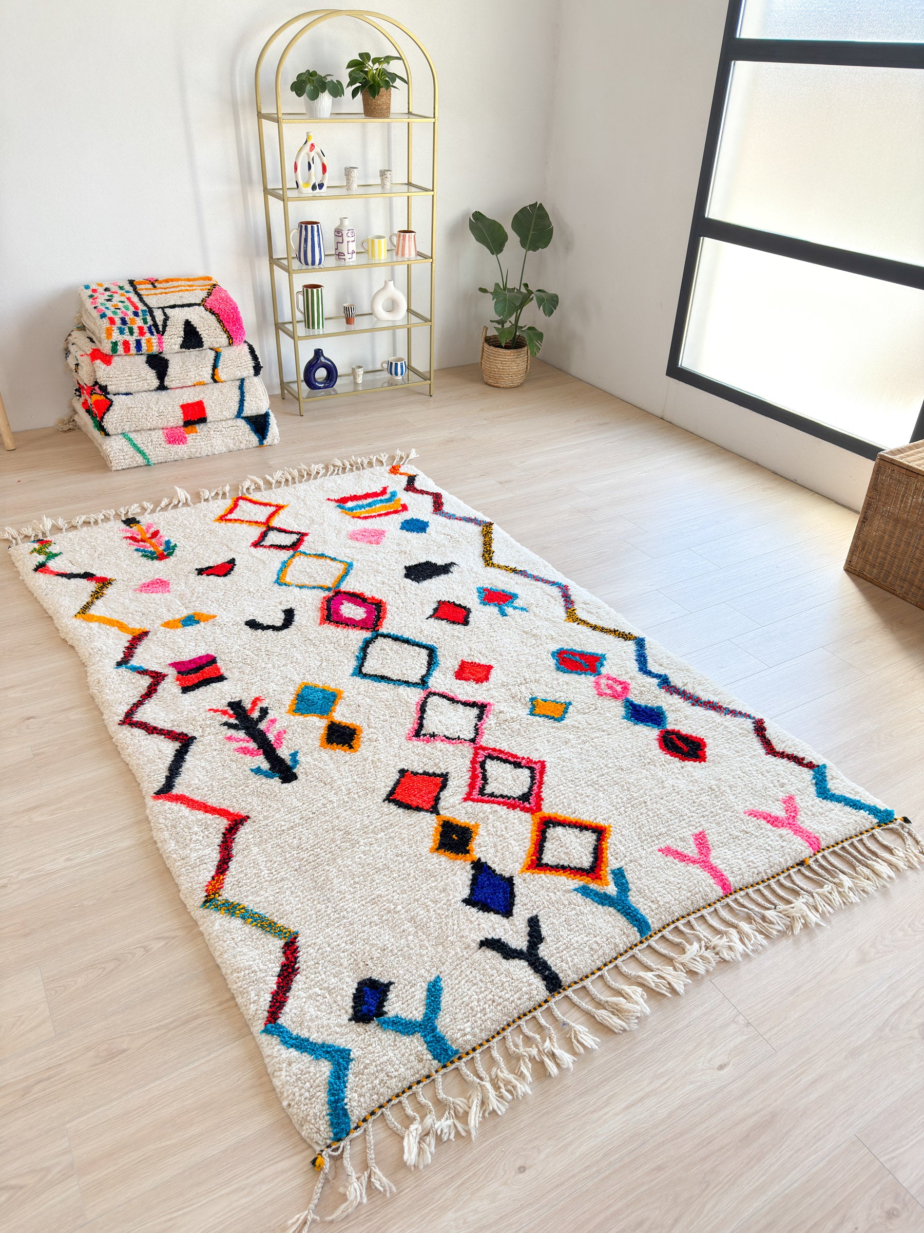 Tapis berbère coloré 175 x 294 cm - n°1830