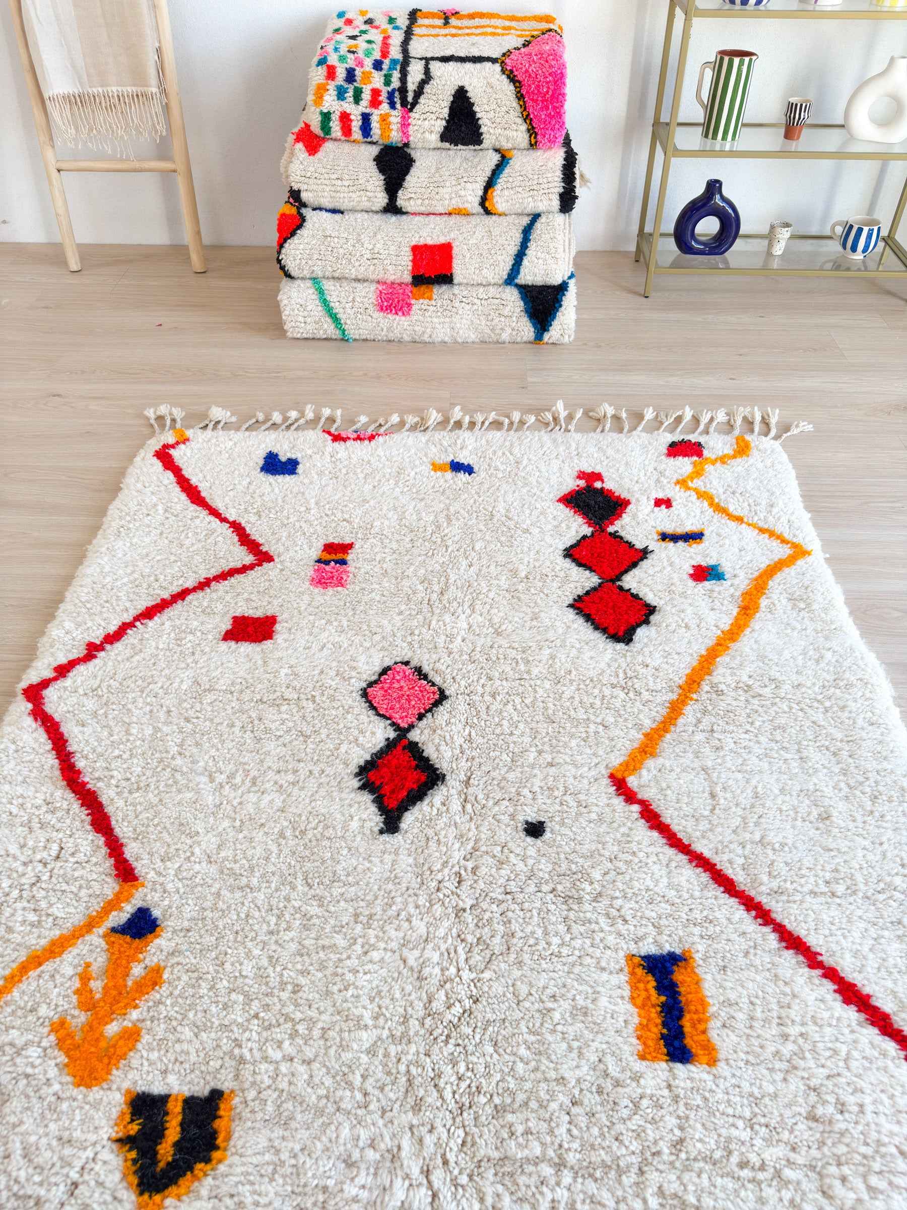 Tapis berbère coloré 147 x 287 cm - n°1816