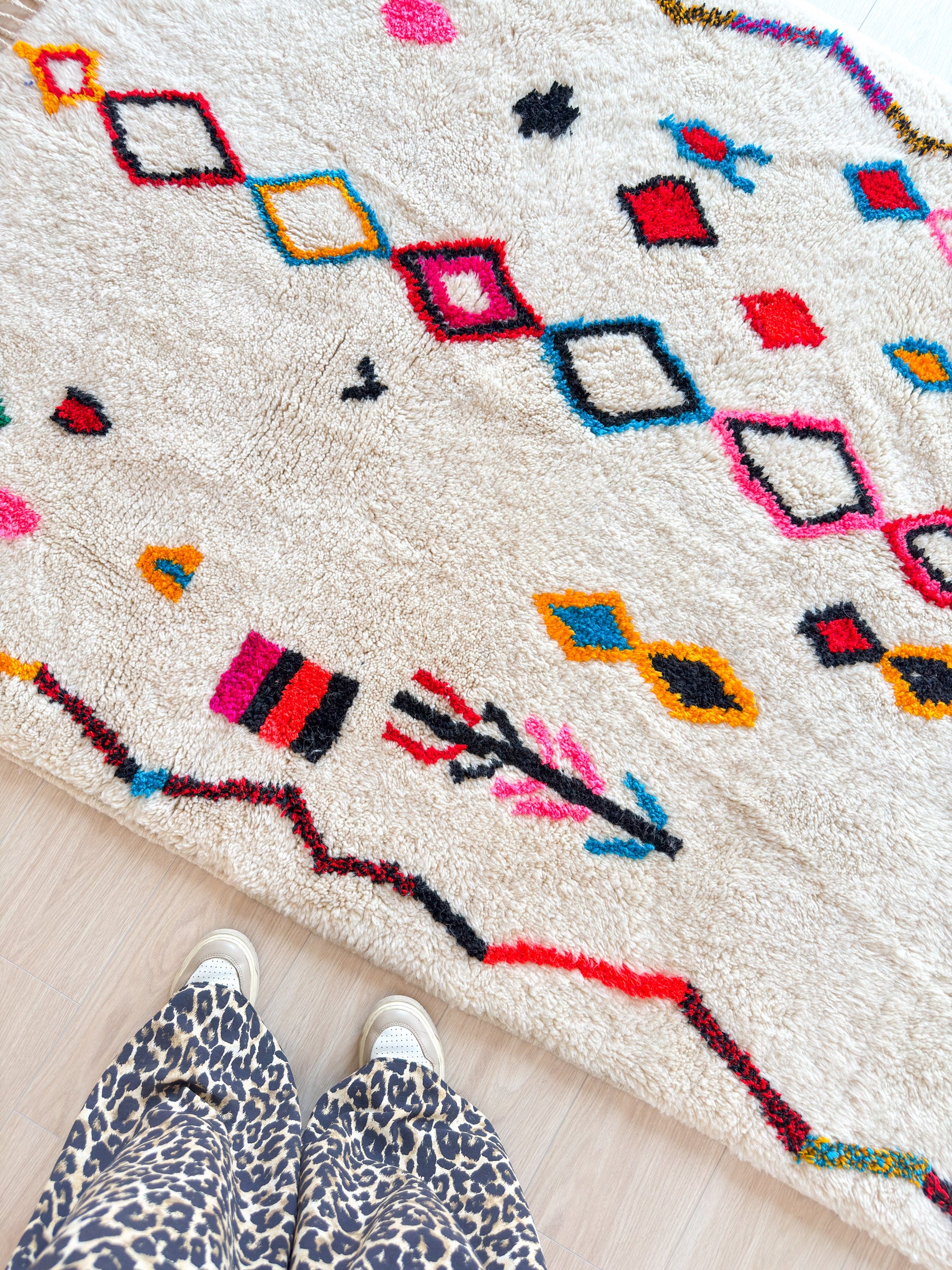 Colorful Berber rug 152 x 231 cm - n°2262