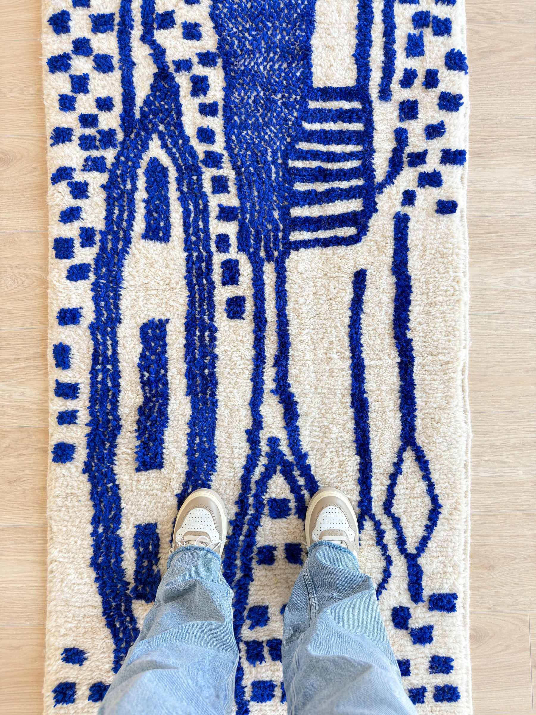 Colorful Berber runner rug 83 x 380 cm - n°1851