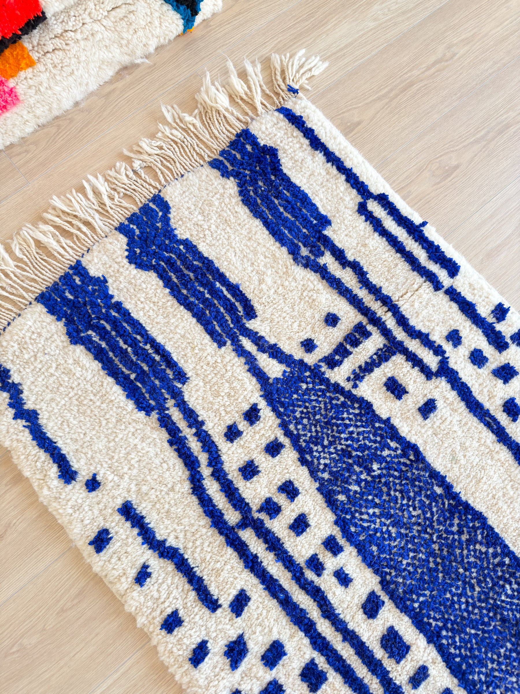 Colorful Berber runner rug 83 x 380 cm - n°1851