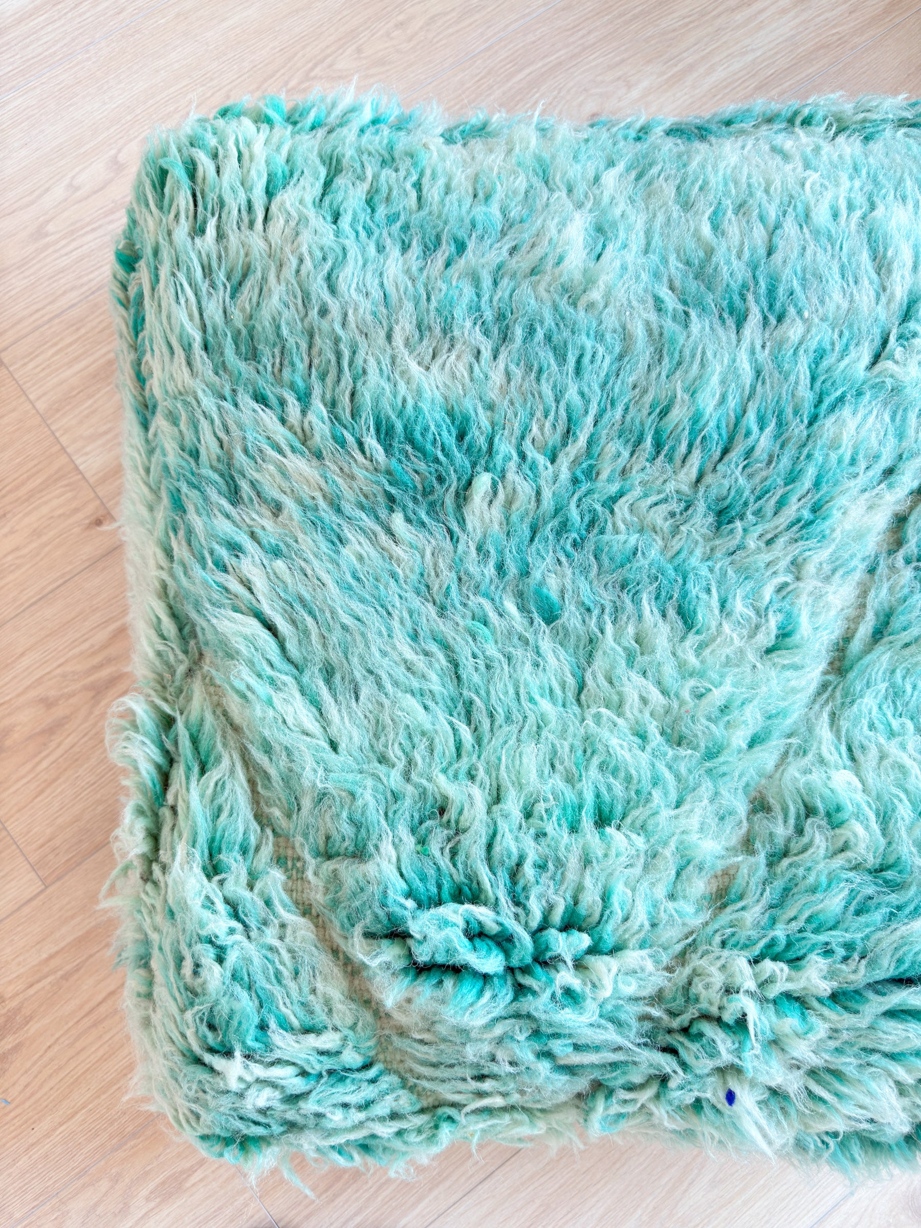 Marokkanischer Pouf, bunter Berber-Pouf - 60 x 60 cm - Nr. 42