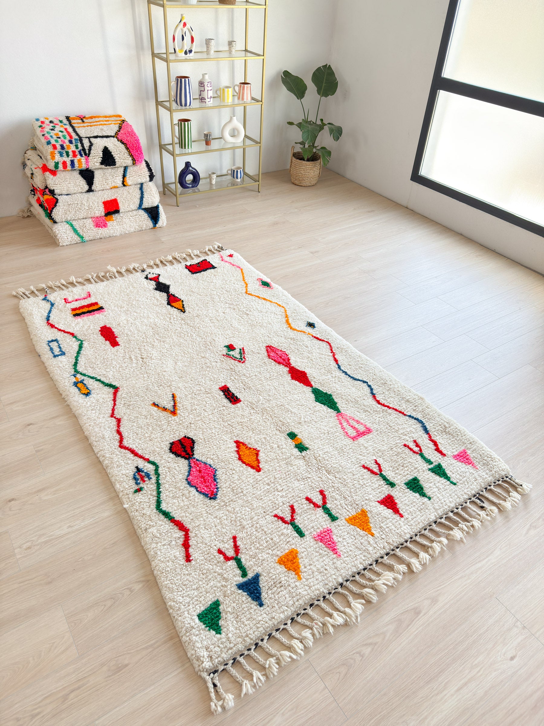 Colorful Berber rug 152 x 266 cm - n°1833