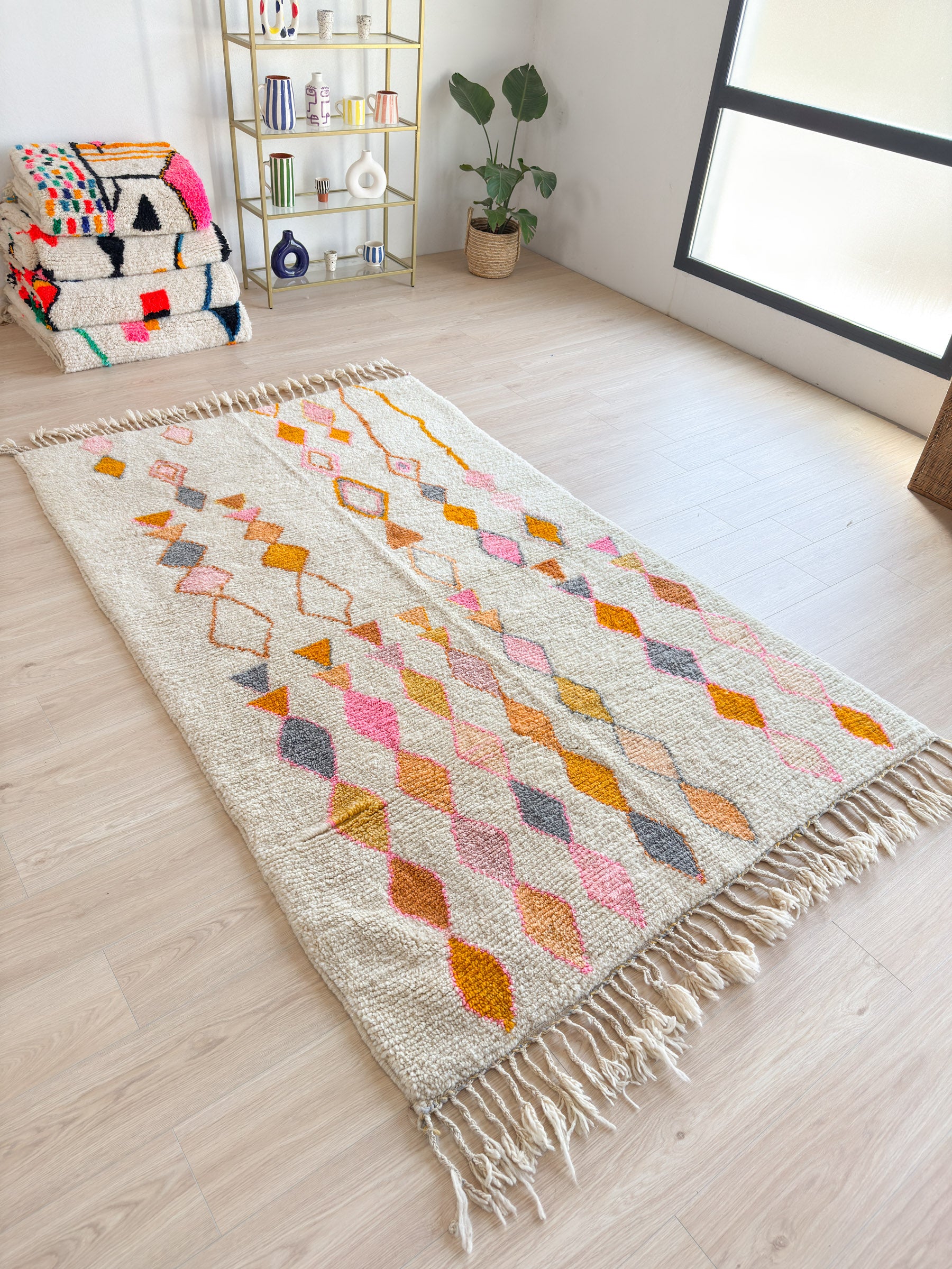 Tapis berbère coloré 161 x 283 cm - n°1856