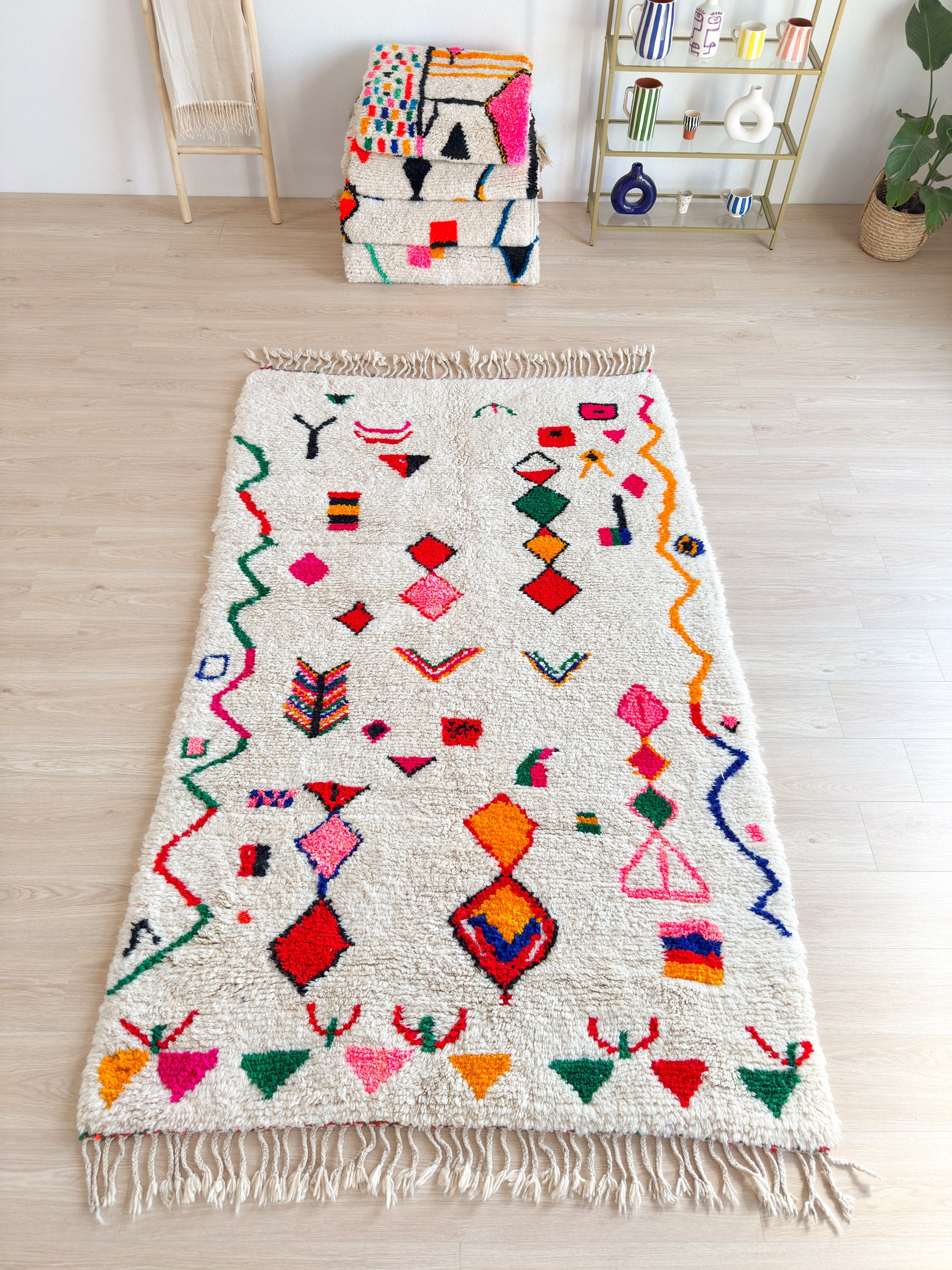 Tapis berbère coloré 160 x 279 cm - n°1846