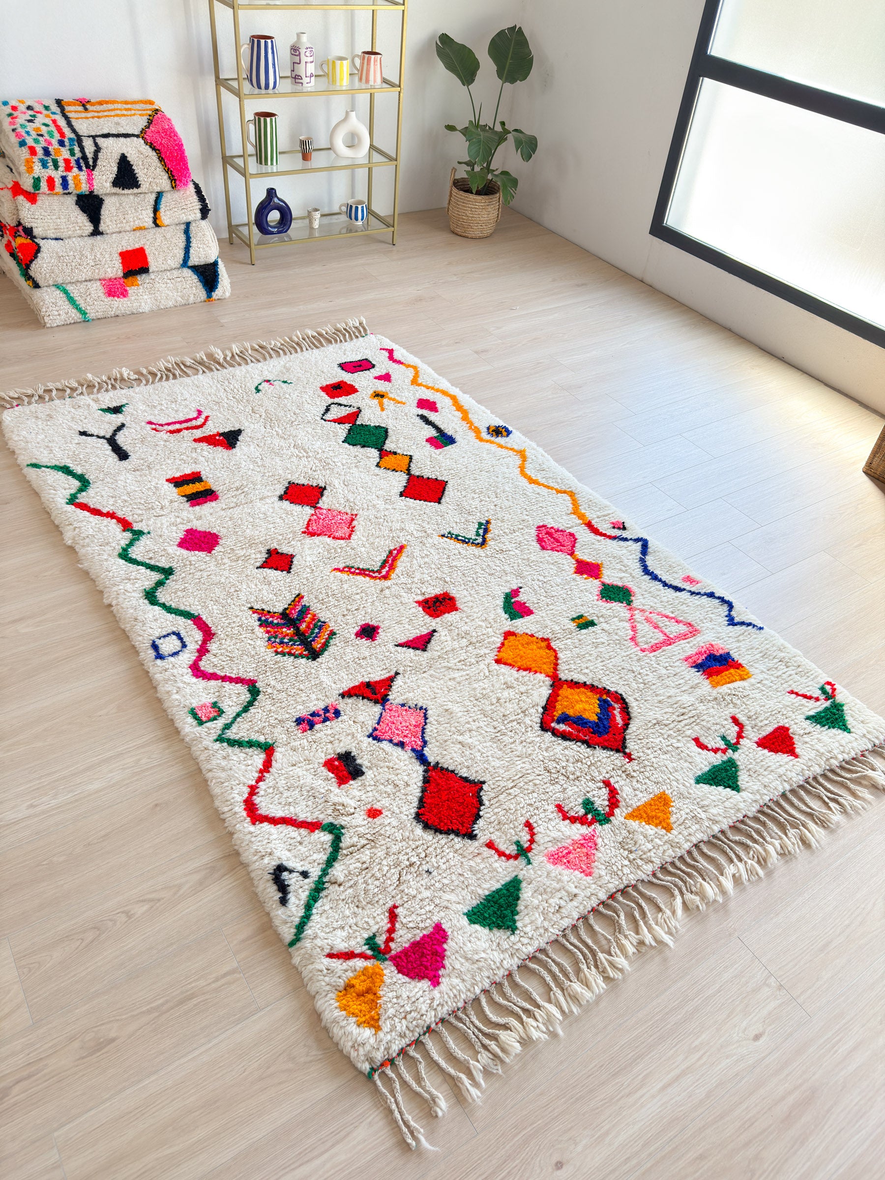 Tapis berbère coloré 160 x 279 cm - n°1846